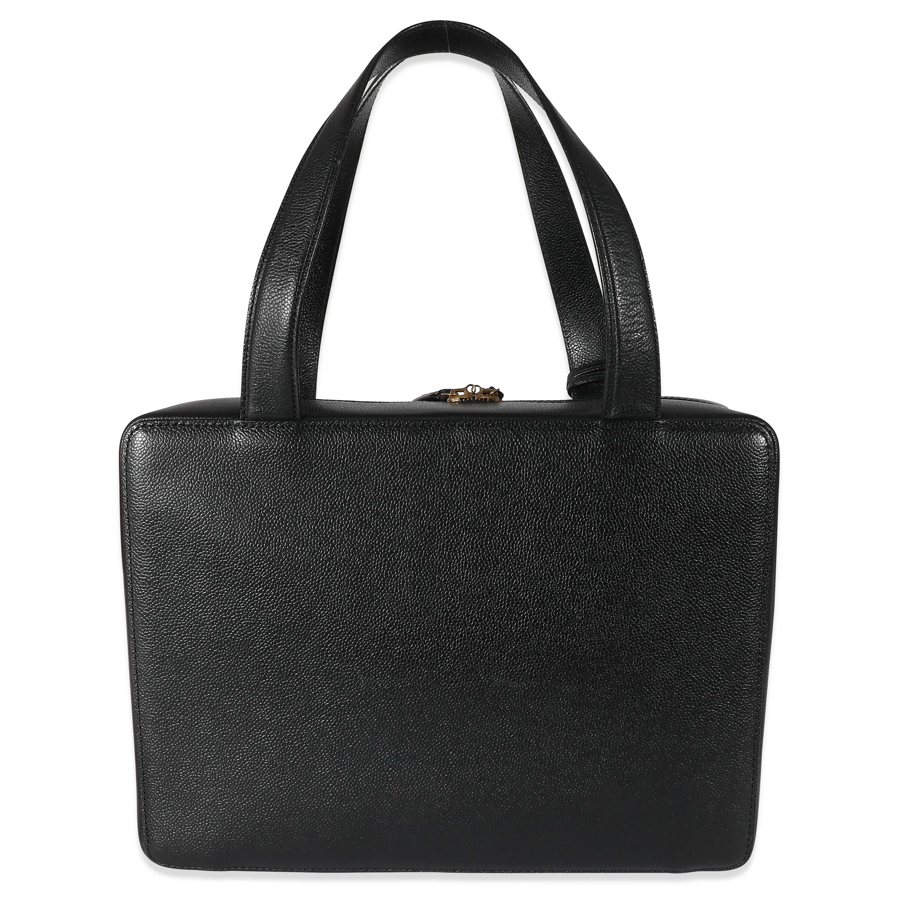 Chanel Vintage Black Caviar Travel Case - Image 3