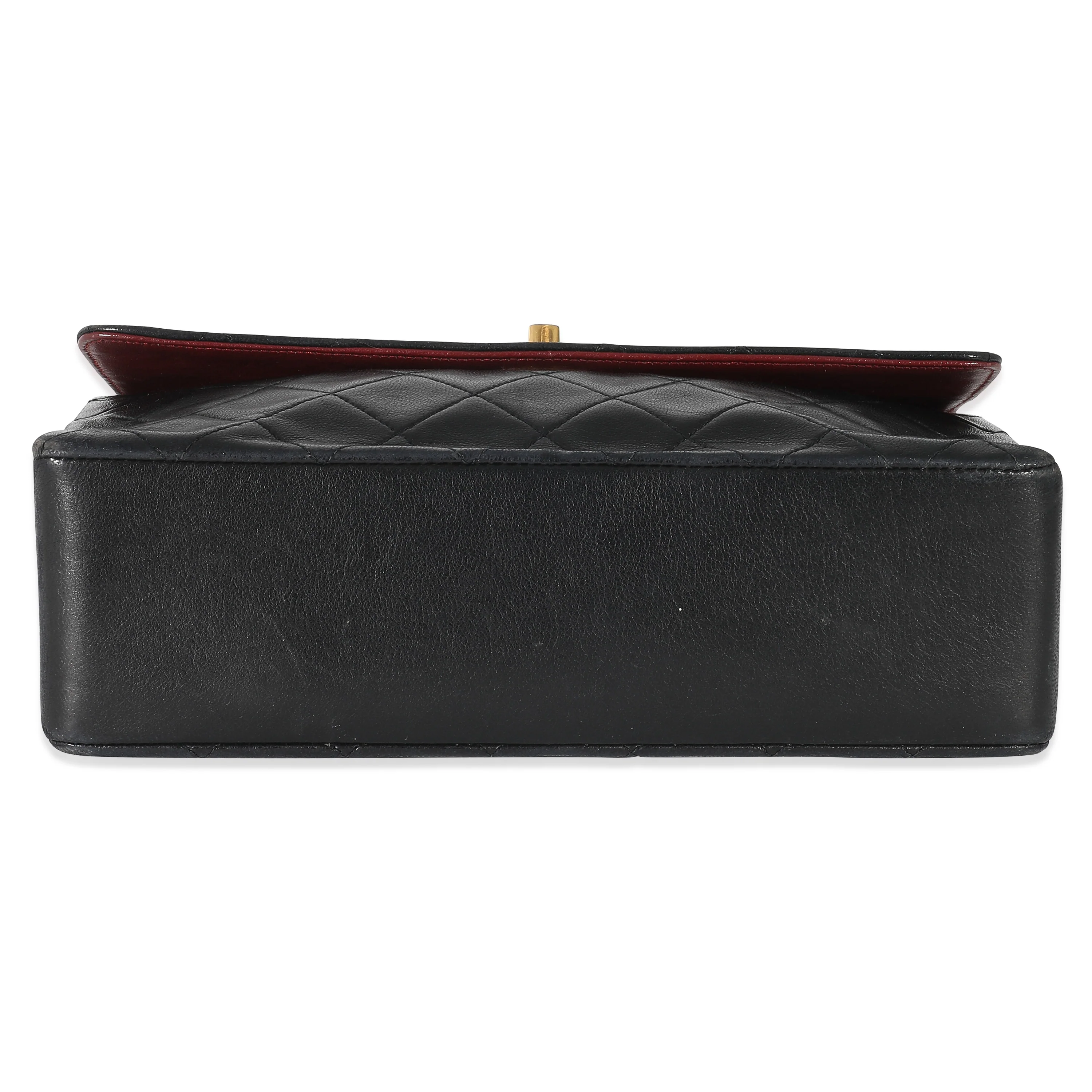 Chanel Black Quilted Square Classic Single Flap Bag - Image 5