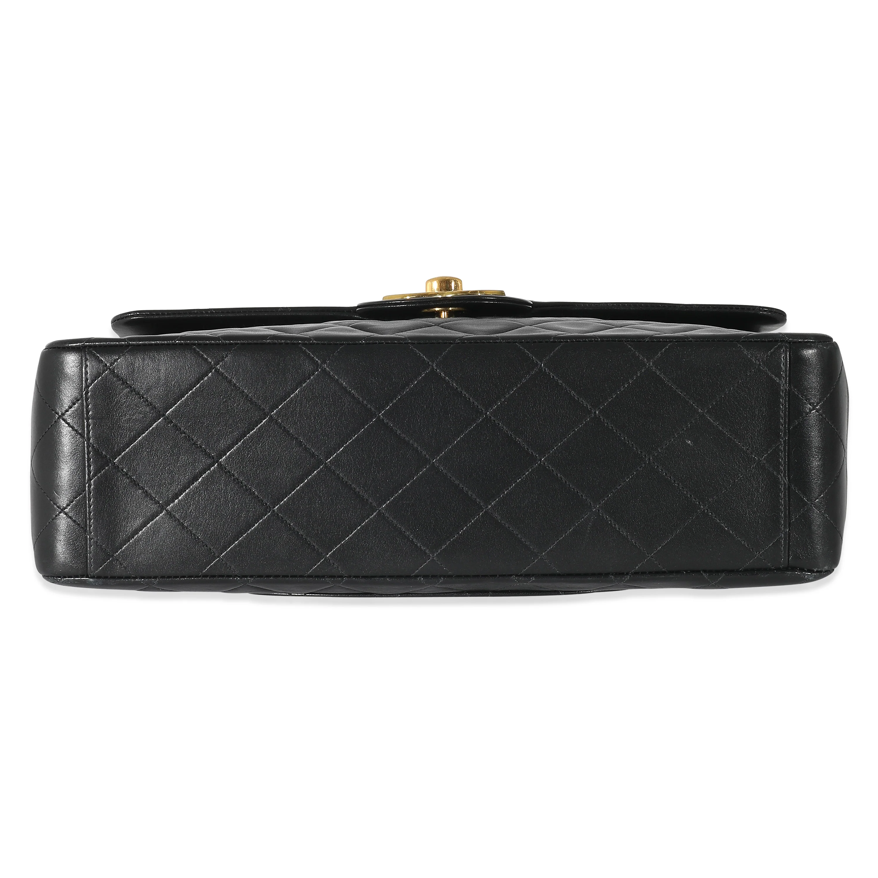 Chanel Black Quilted Lambskin Maxi Single Flap Bag - Image 5