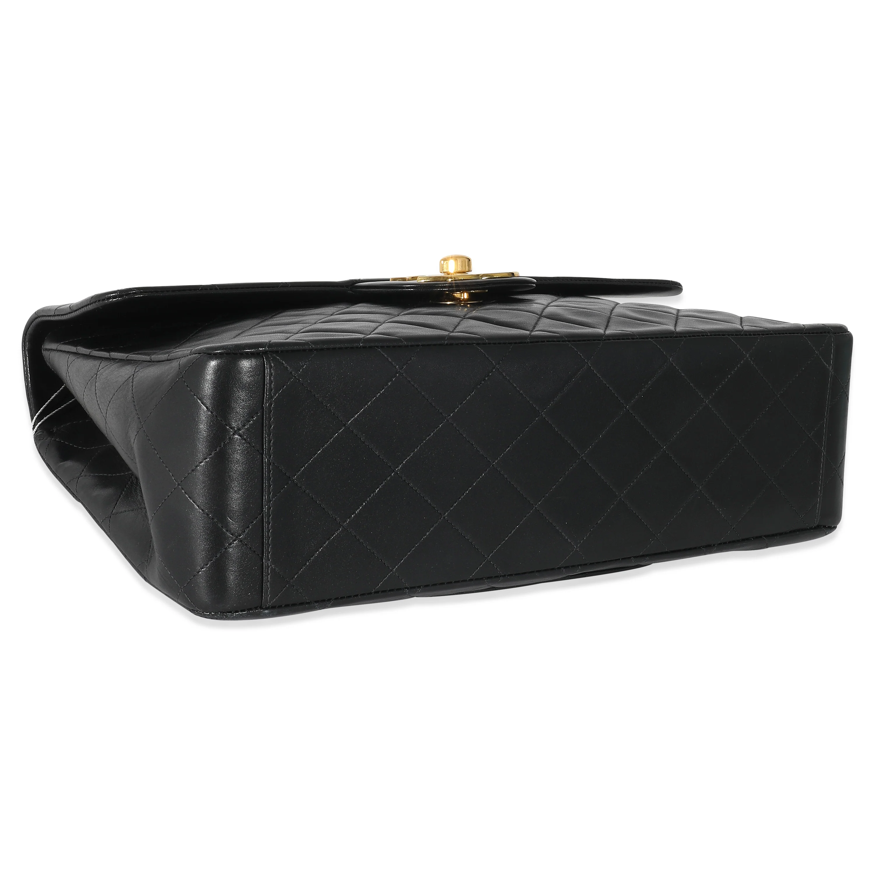 Chanel Black Quilted Lambskin Maxi Single Flap Bag - Image 6