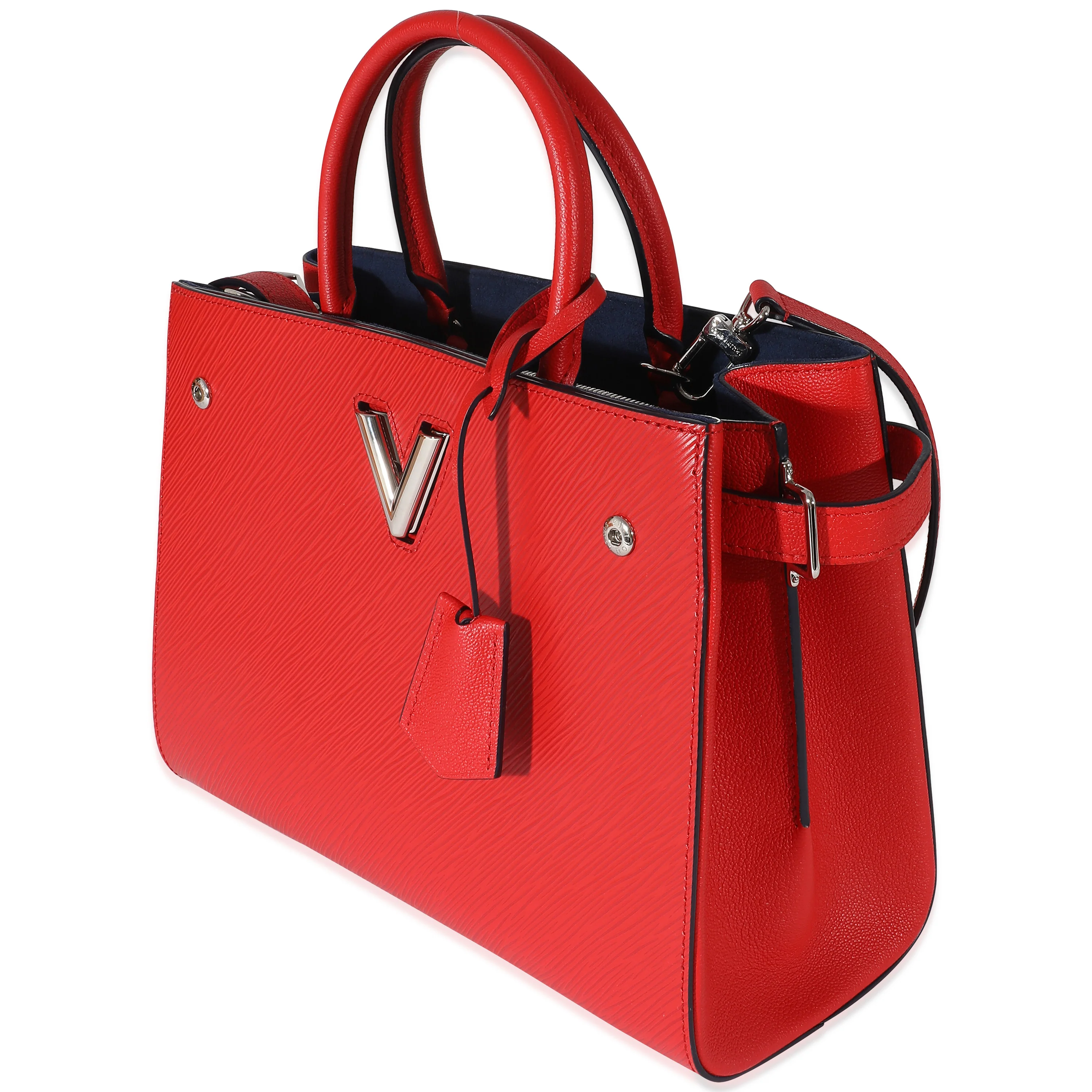 Louis Vuitton Red Epi Leather Twisted Tote Bag - Image 2