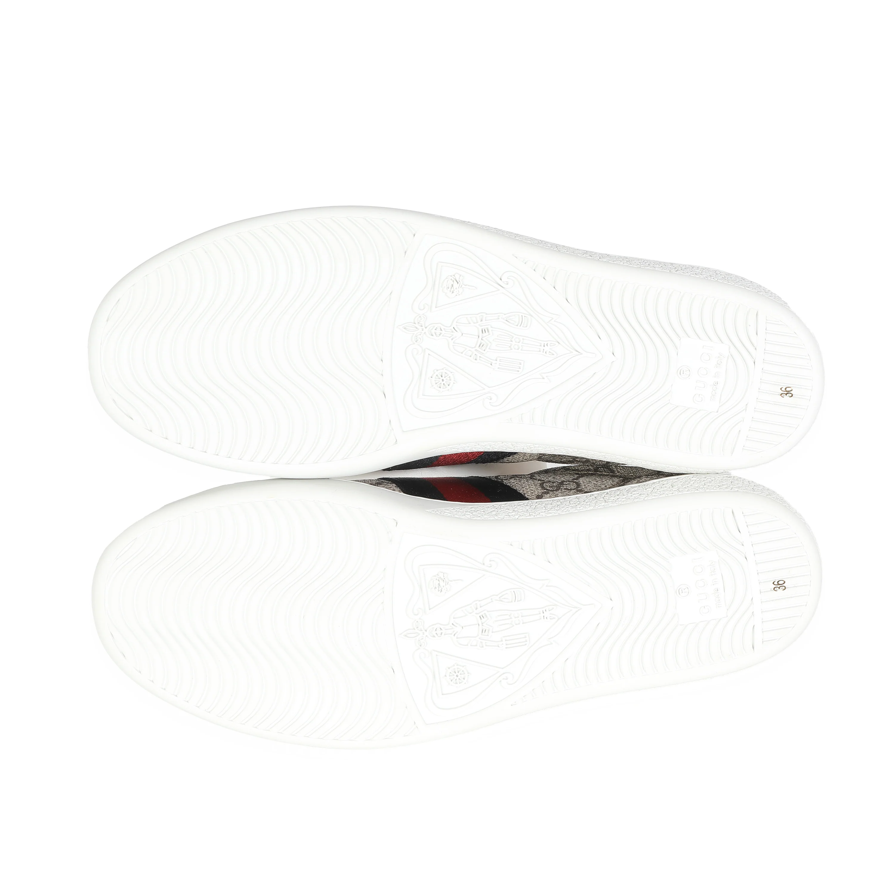 Beige Web GG Canvas Sneakers 36 - Image 3