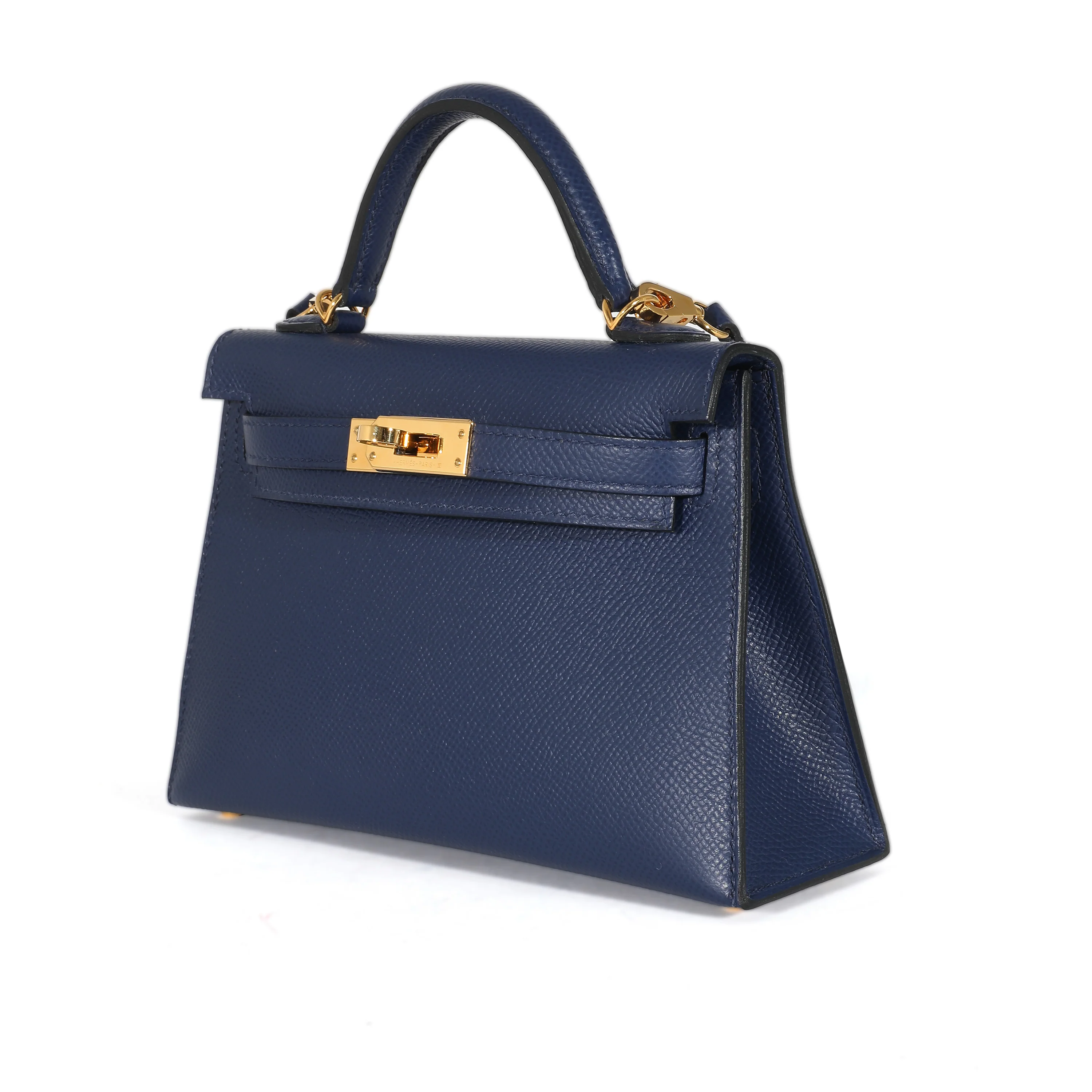 Hermès Epsom Bleu Saphir Mini Kelly II 20 GHW - Image 2