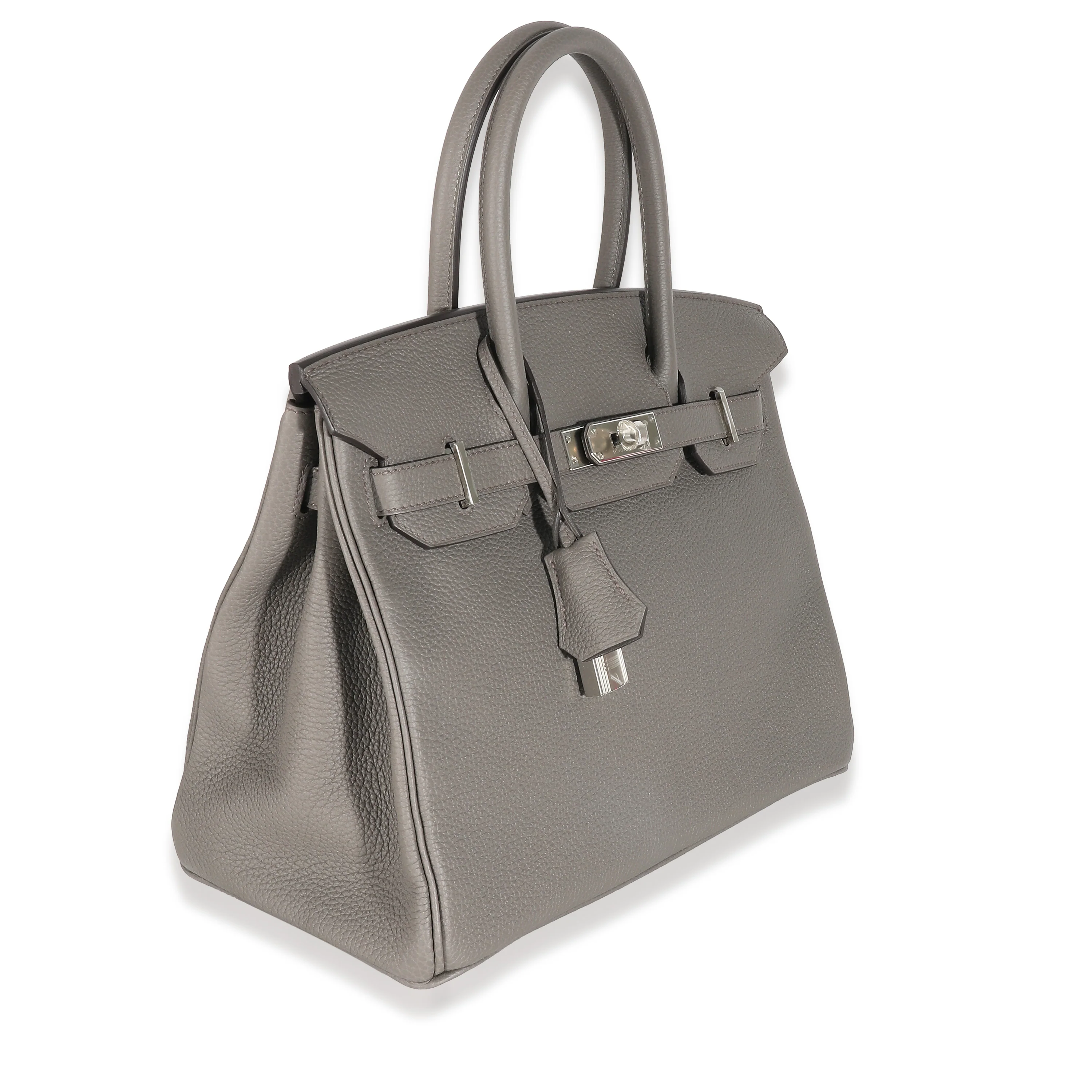 Hermès Gris Etain Togo Birkin 30 PHW - Image 2