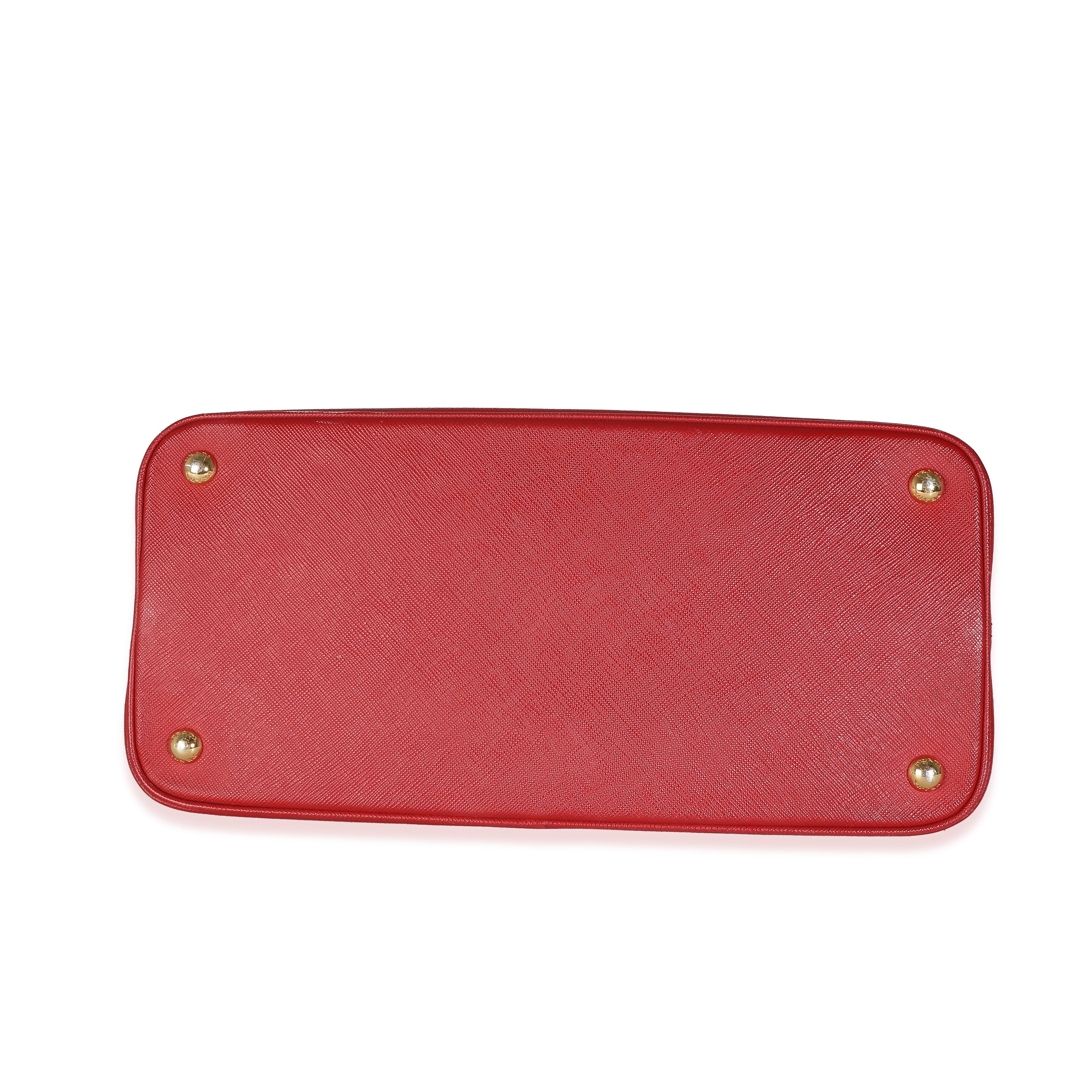Prada Red Saffiano Lux Medium Open Promenade Bag - Image 6