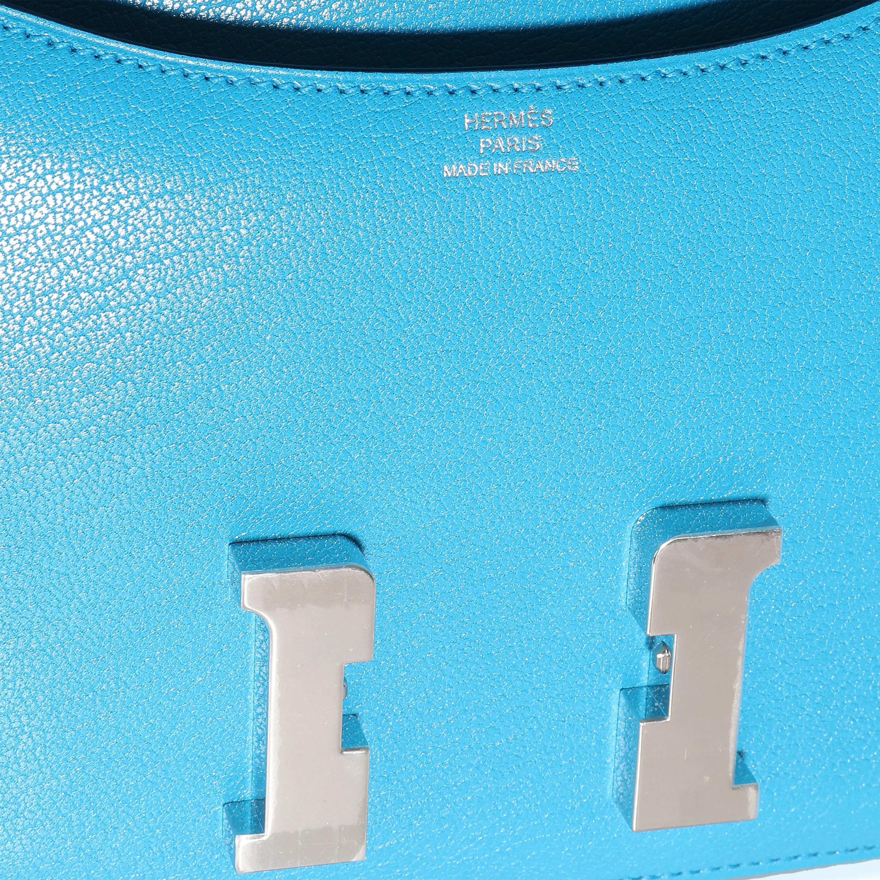 Bleu Frida Chèvre Chamkila Mini Constance 18 PHW - Image 9