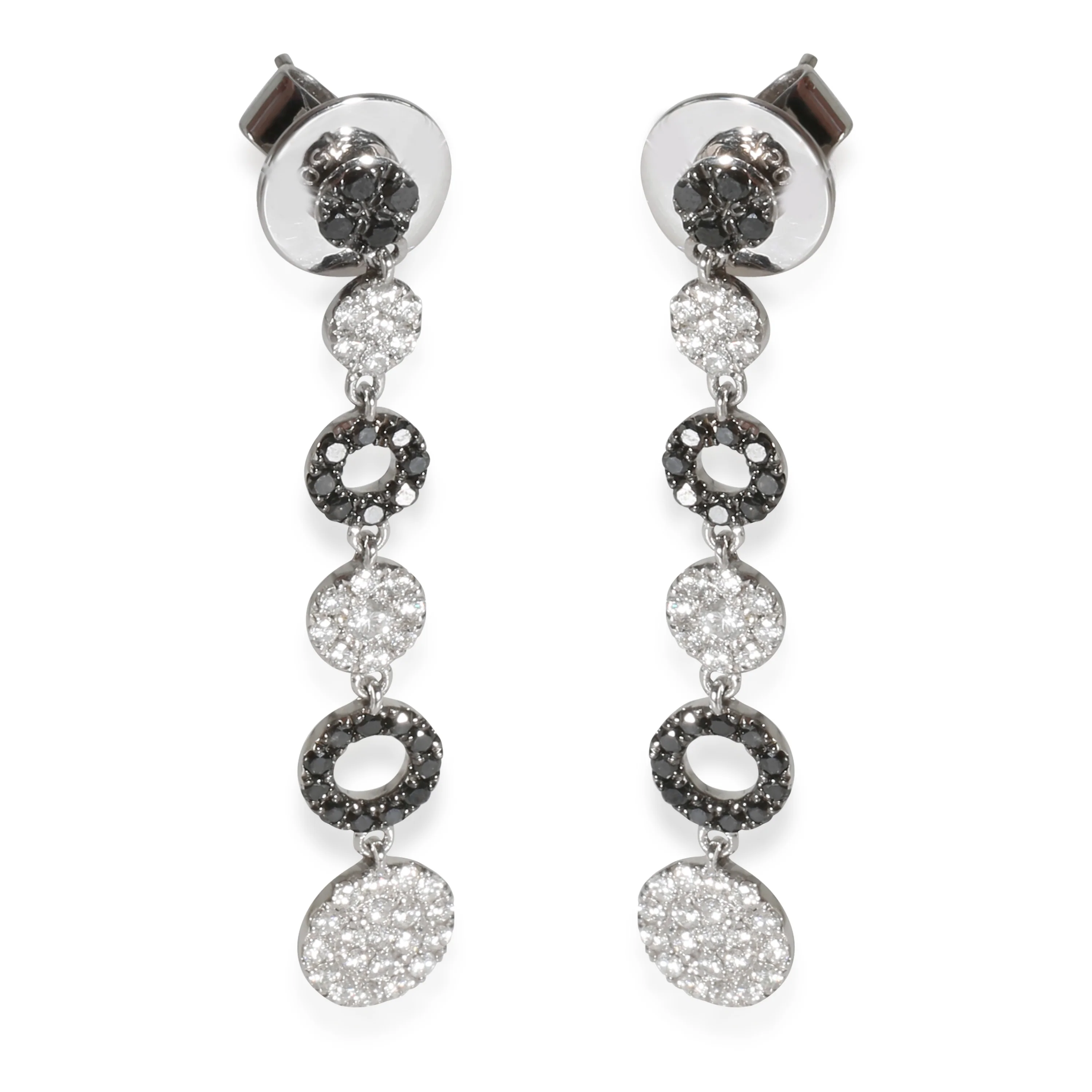 BRAND NEW Graziela Gems Earrings in 18k White Gold 1.09 CTW