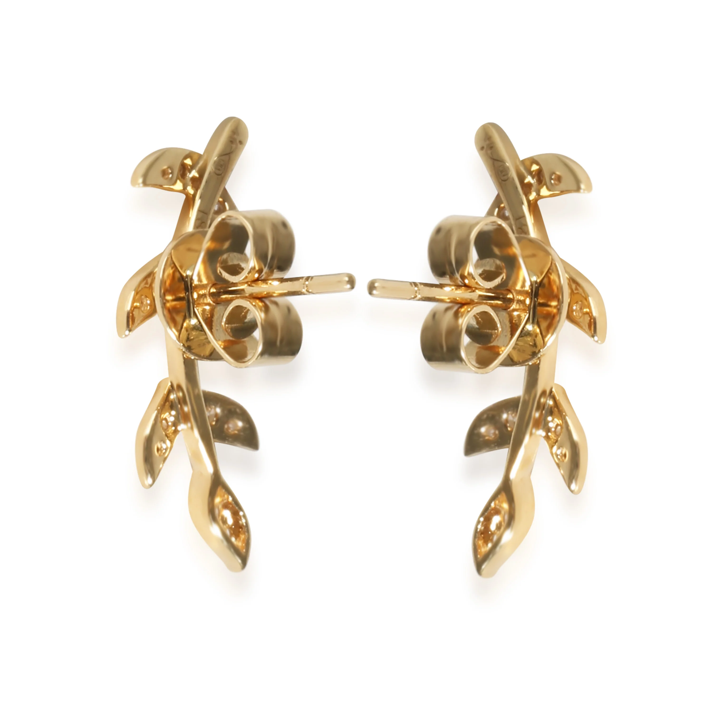 BRAND NEW Graziela Gems Earrings in 18k Yellow Gold 0.2 CTW - Image 3