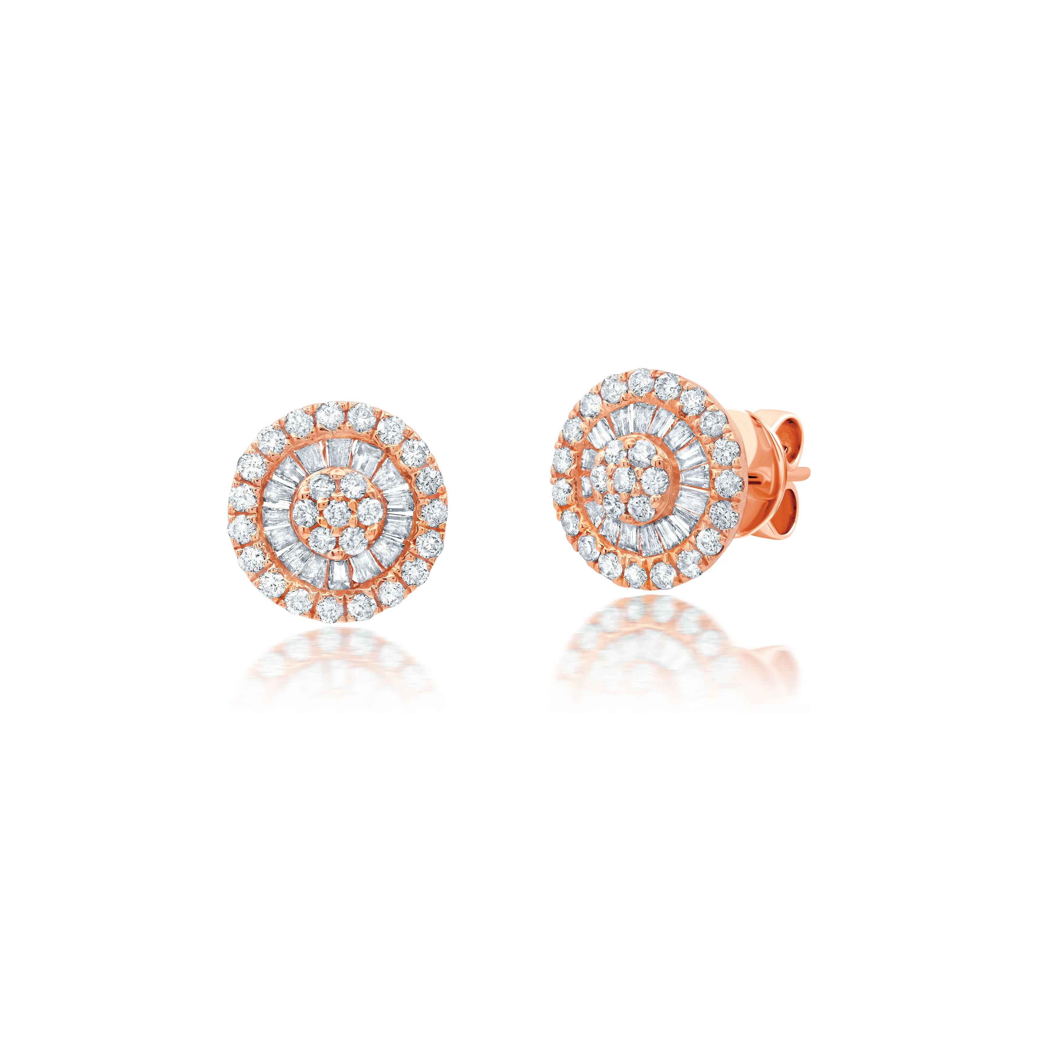 Earrings in 18k Rose Gold 0.44 CTW - Image 2