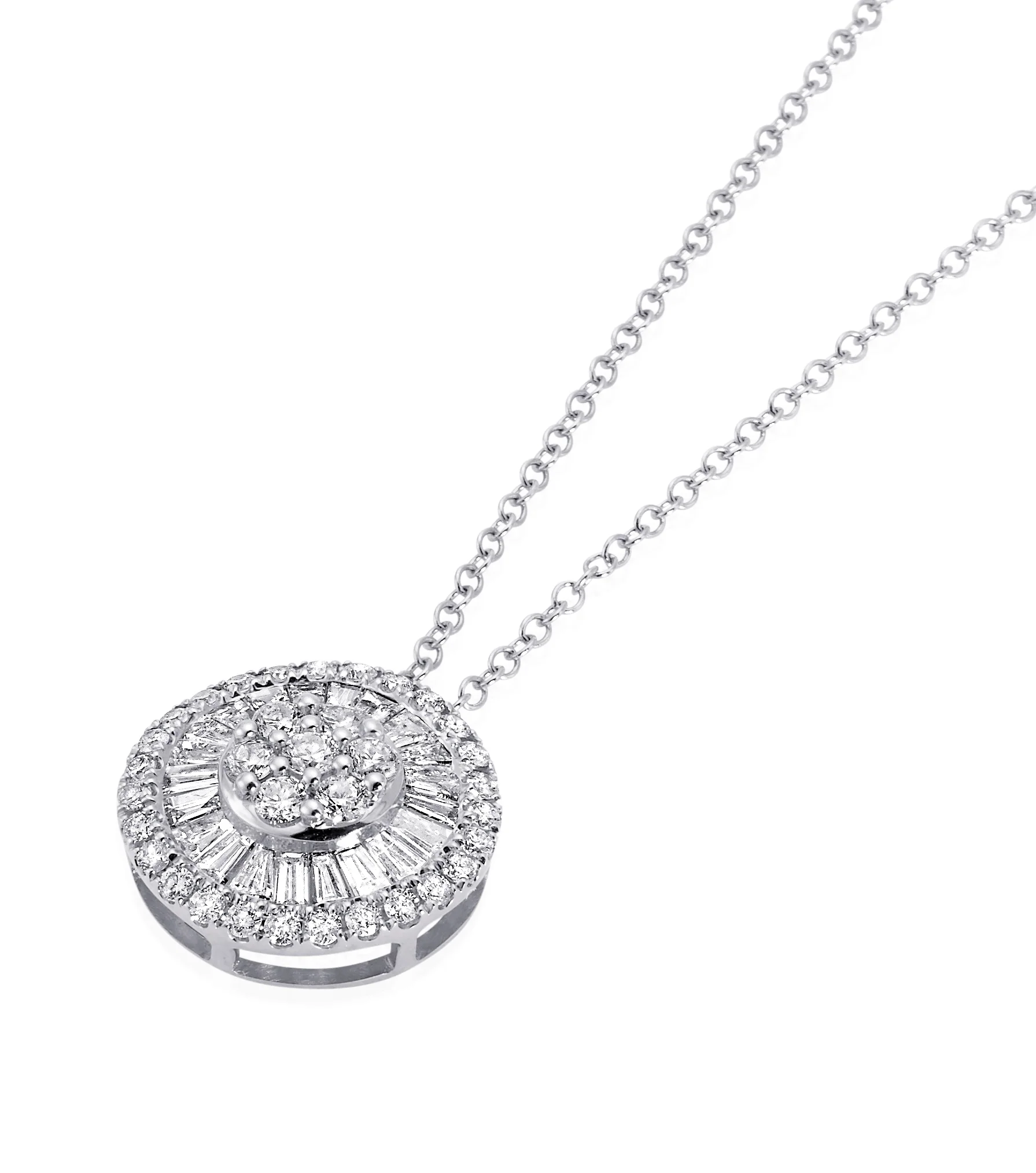 Necklace in 18k White Gold 0.72 CTW - Image 2