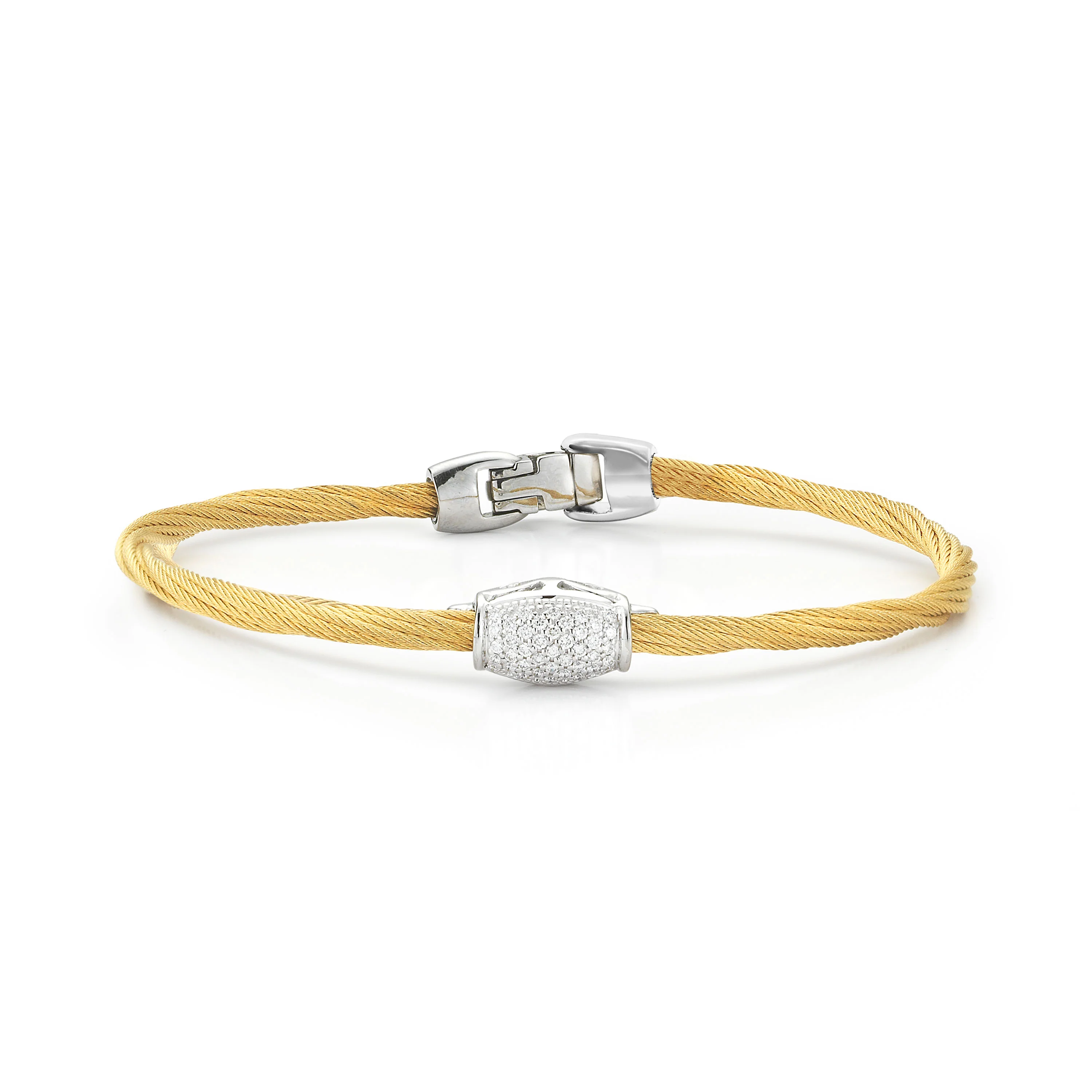 Bracelet in 18k Steel/Gold 0.21 CTW
