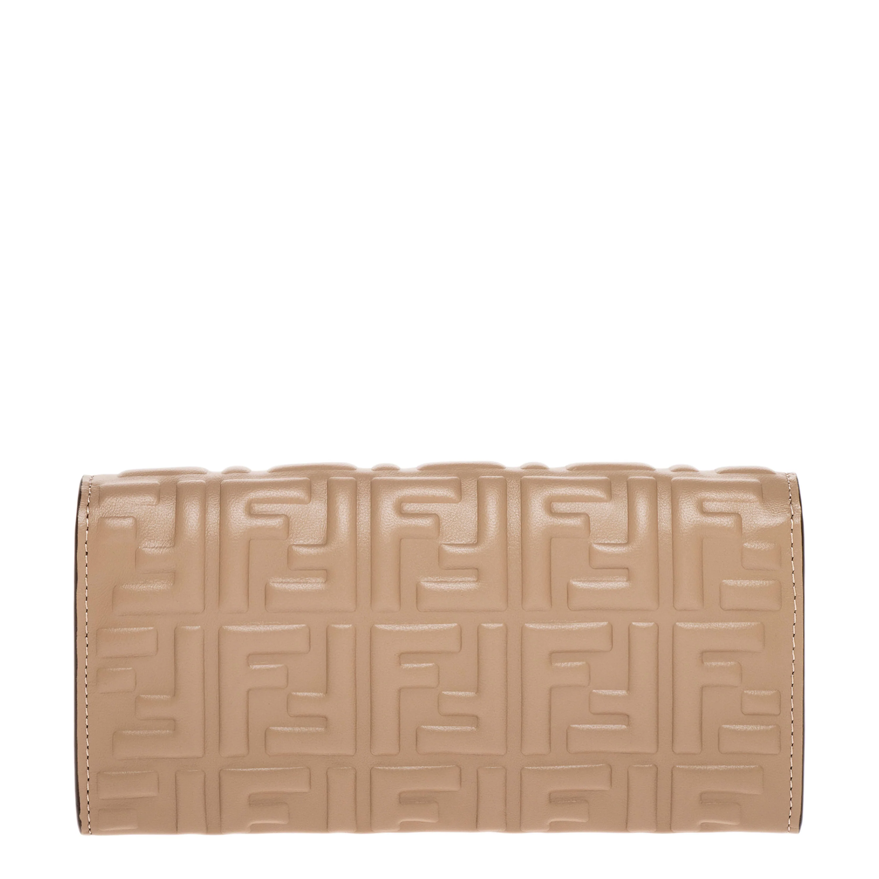 Dove Gray FF Nappa Wallet On Chain Baguette - Image 3