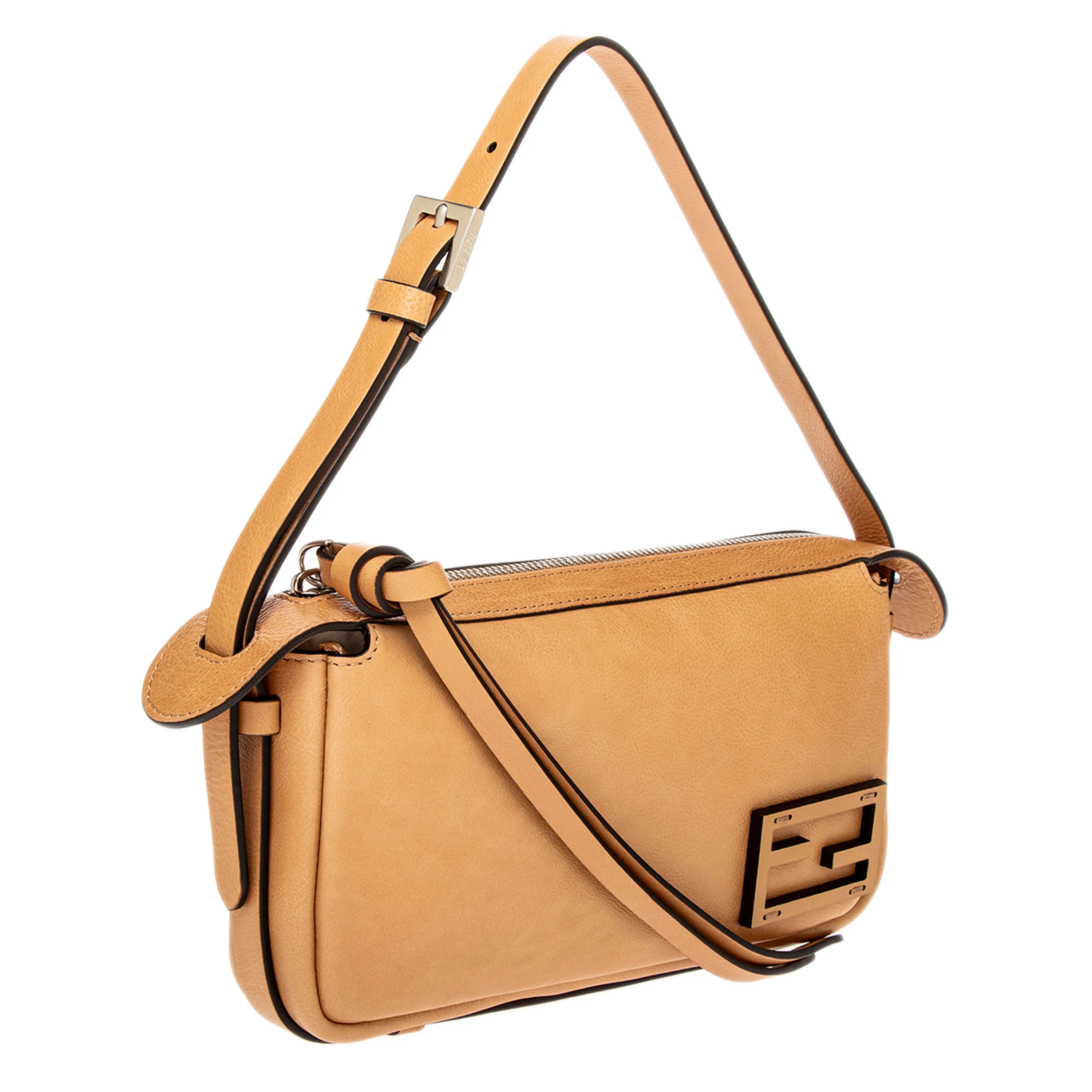 Beige Leather Mini Simply Fendi - Image 2