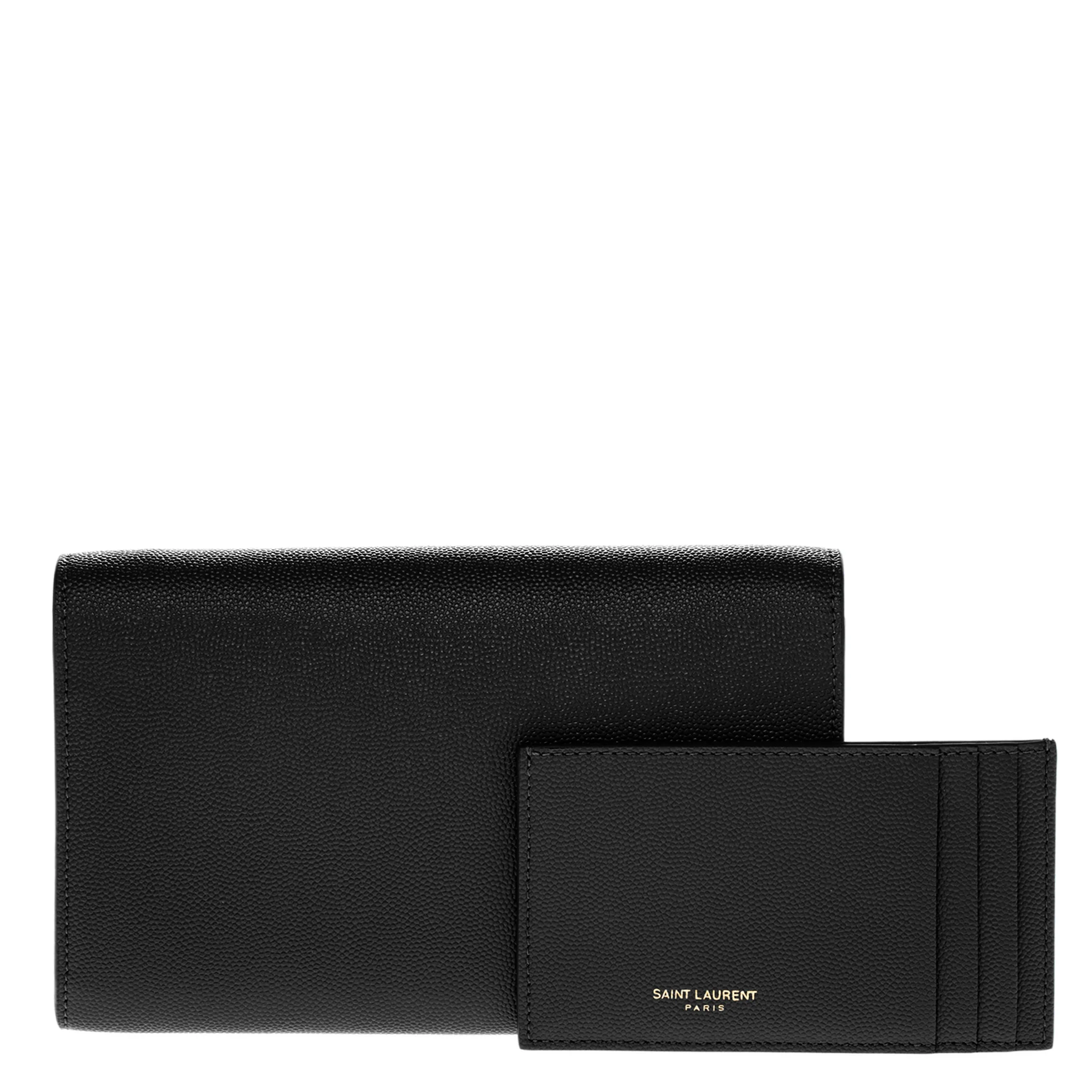 Black Grain De Poudre Uptown Chain Wallet - Image 3