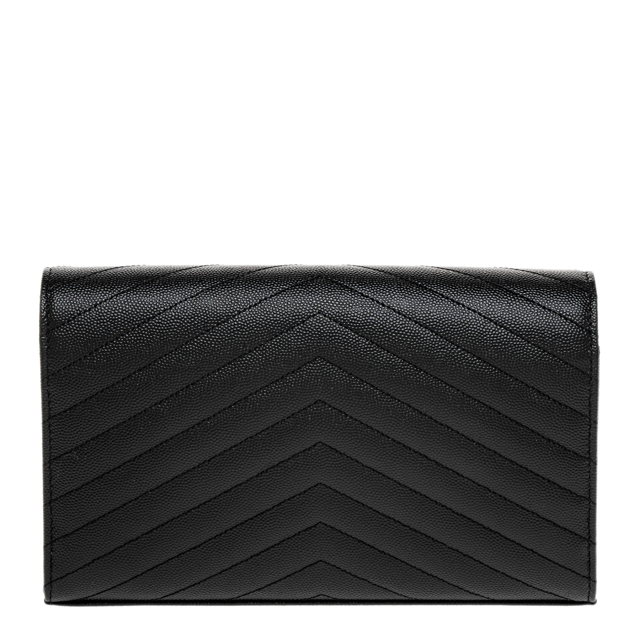 Black Grain De Poudre Cassandre Chain Wallet - Image 3