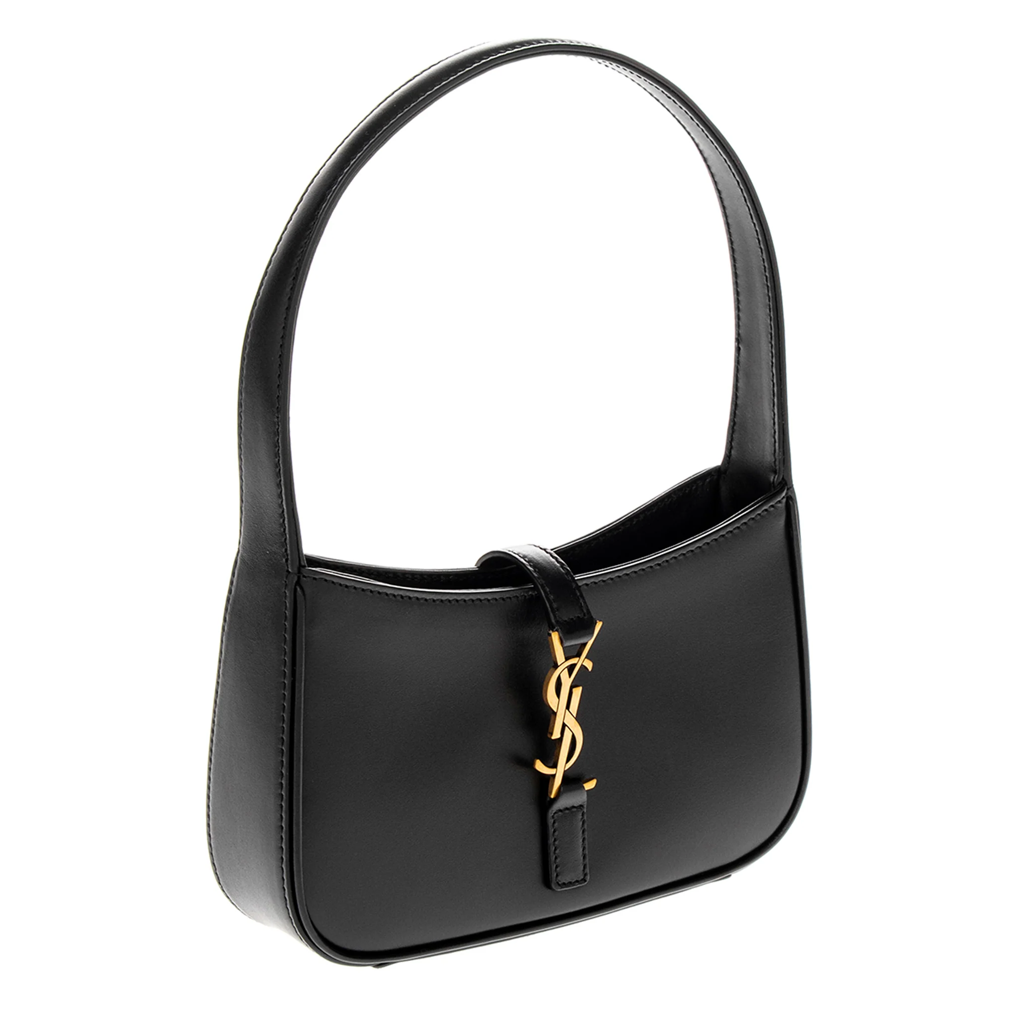 Black Smooth Leather Mini Le 5 A 7 Hobo - Image 2