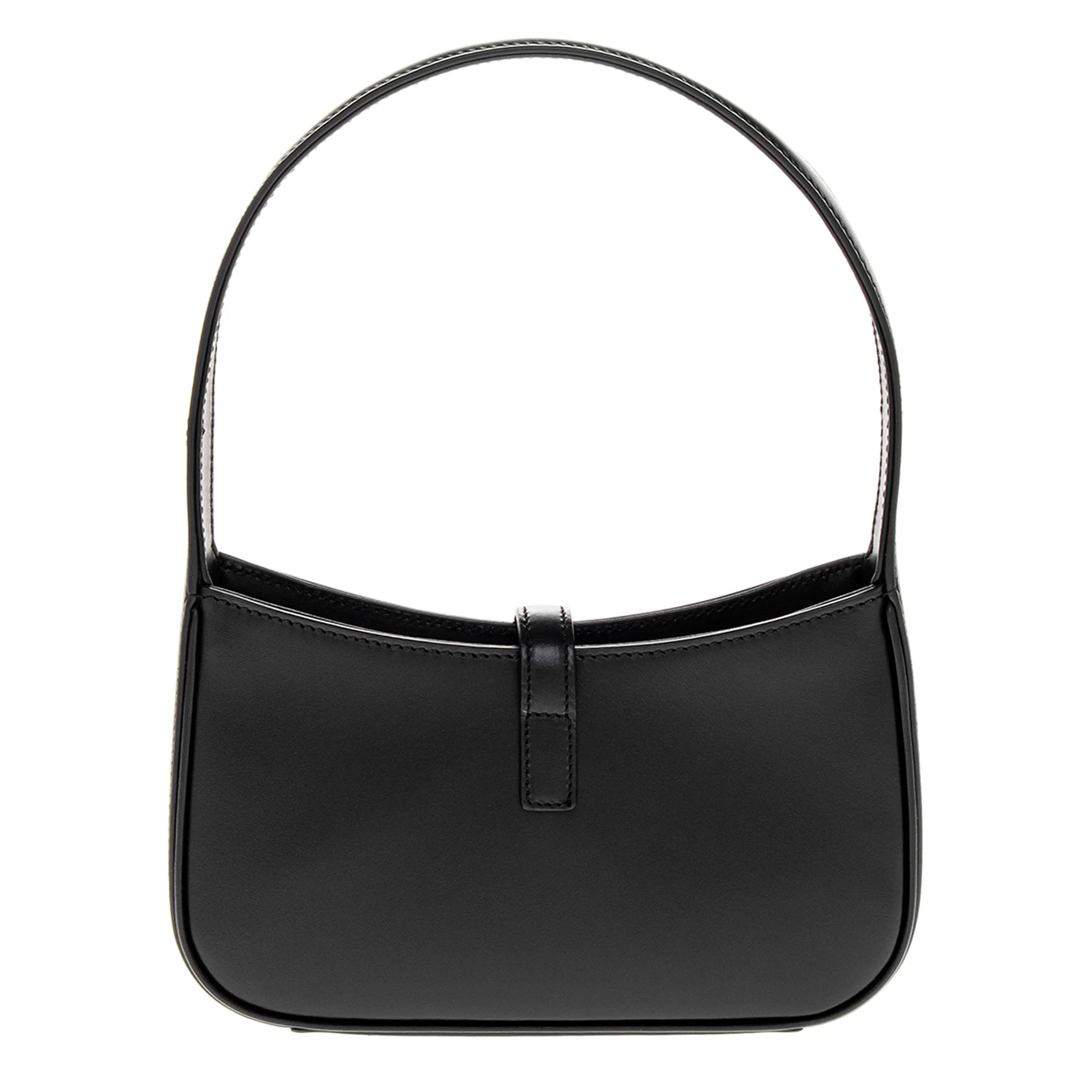 Black Smooth Leather Mini Le 5 A 7 Hobo - Image 3