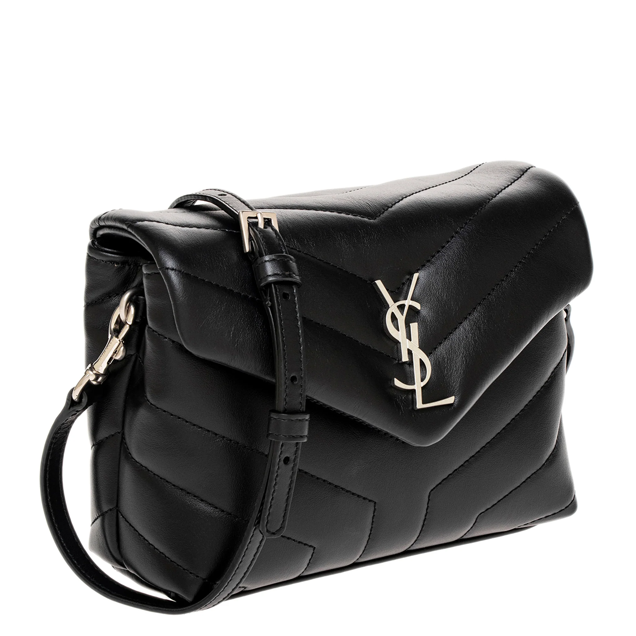 Black Matelasse Leather Toy Loulou - Image 2