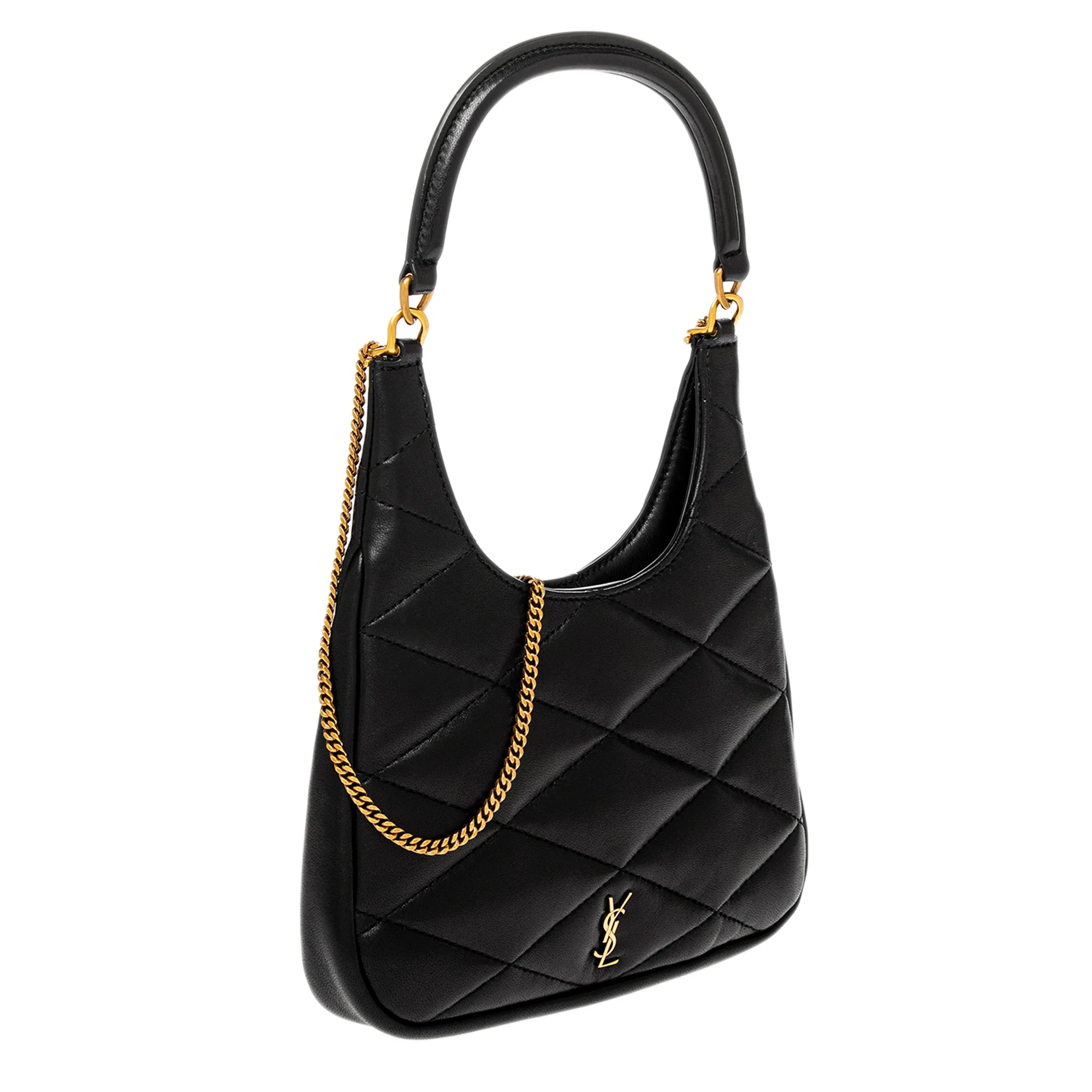 Diamond Quilted Lambskin Sade Hobo Bag - Image 2