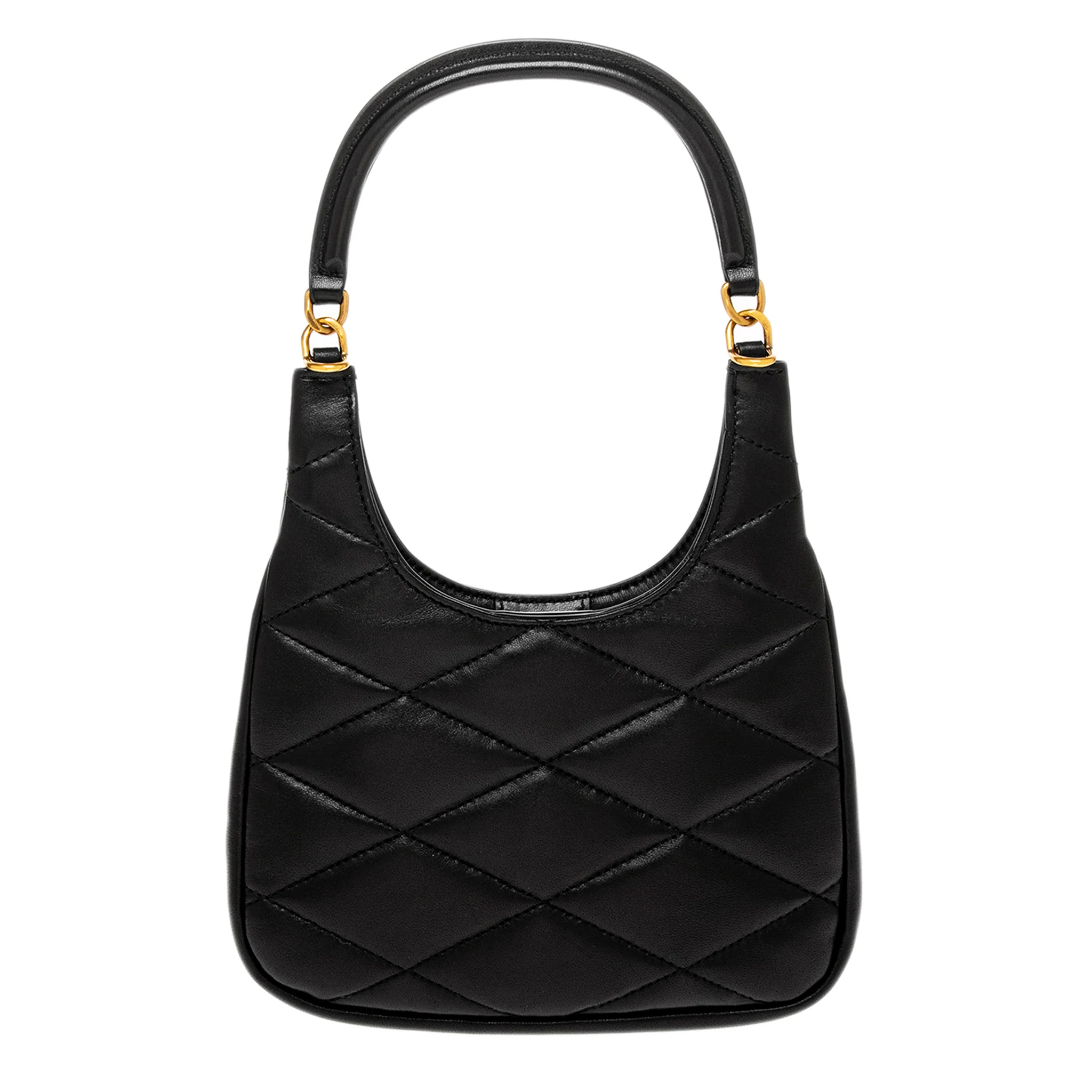Diamond Quilted Lambskin Sade Hobo Bag - Image 3