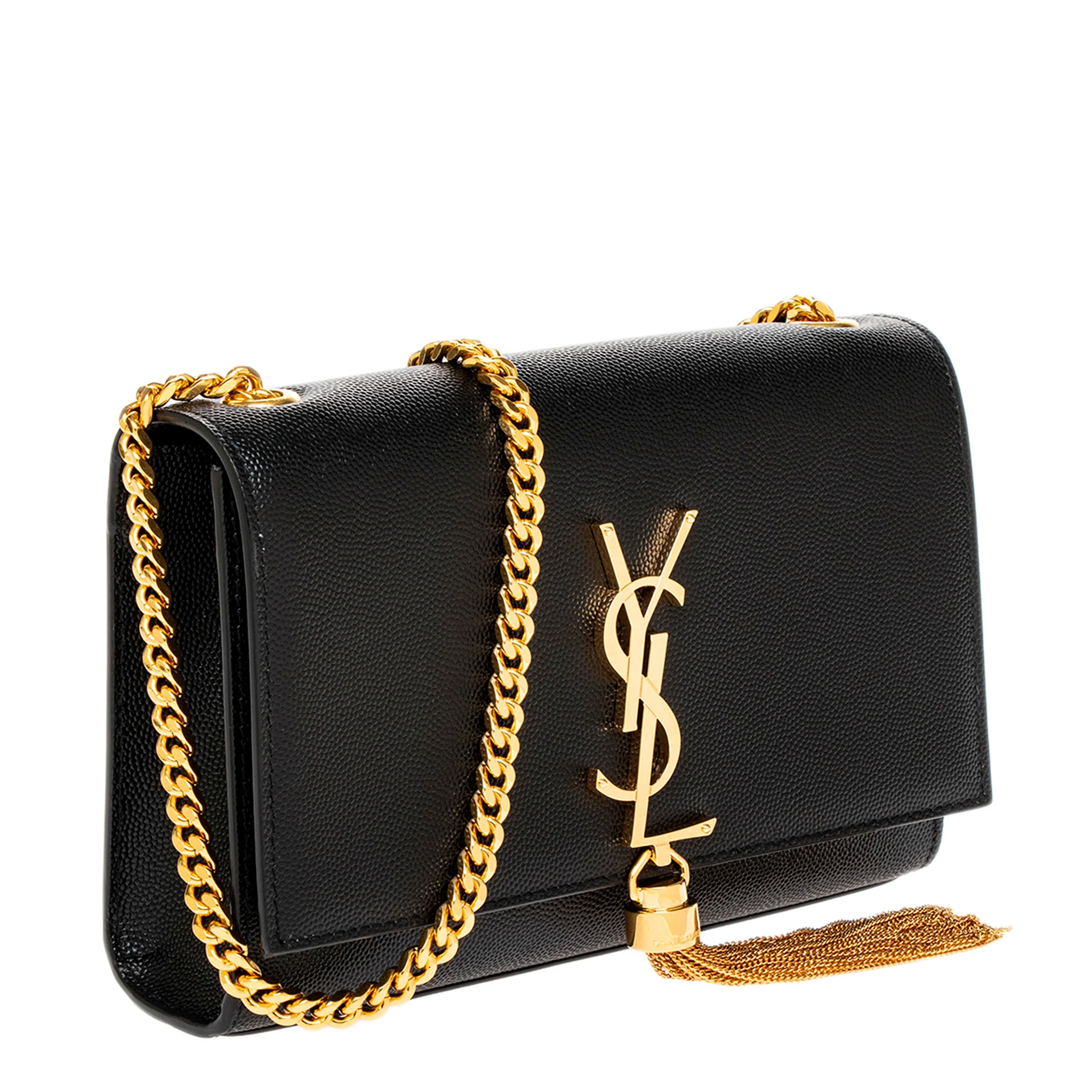 Black Grain De Poudre Small Kate Tassel - Image 2