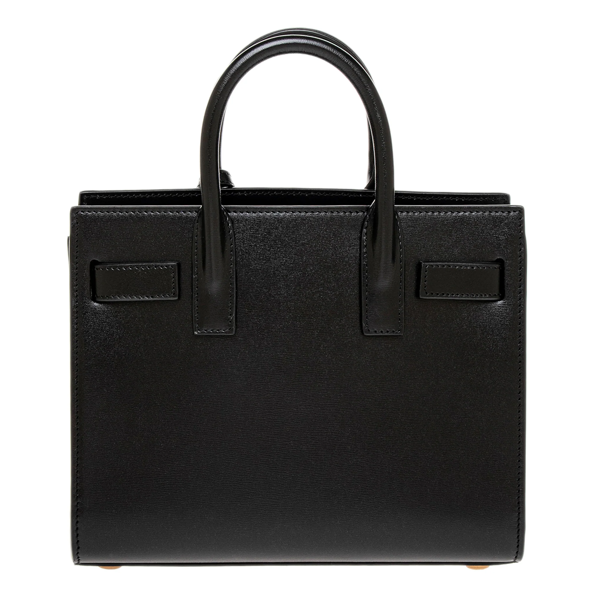 Black Smooth Leather Nano Classic Sac De Jour - Image 3