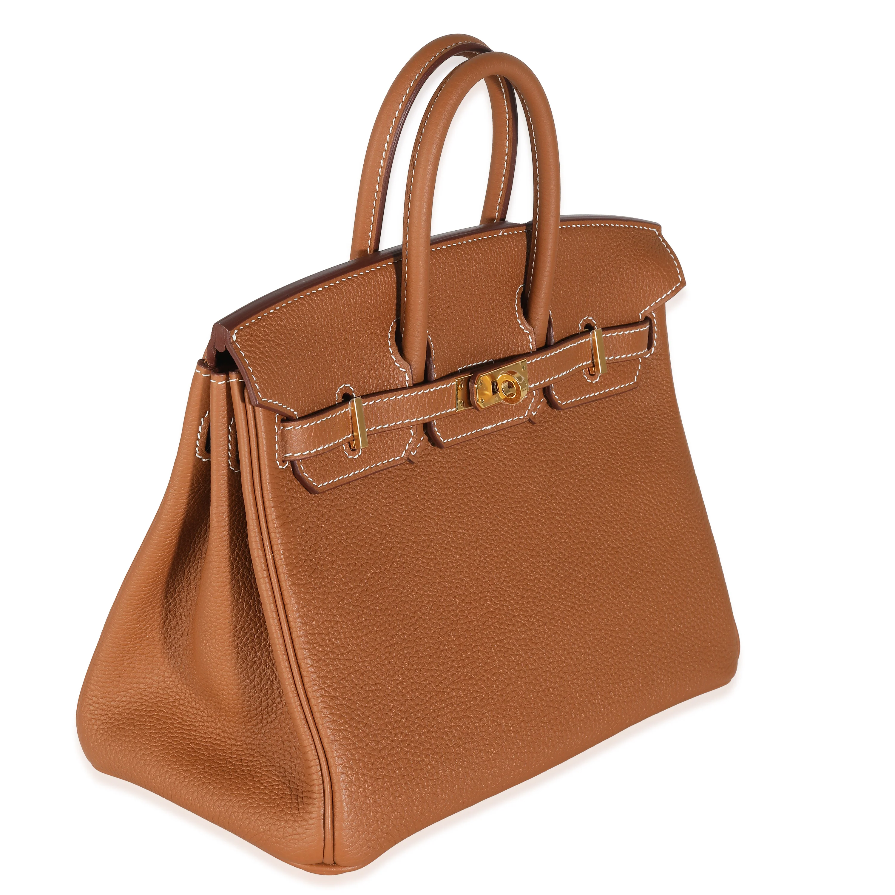 Gold Togo Birkin 25 GHW - Image 3