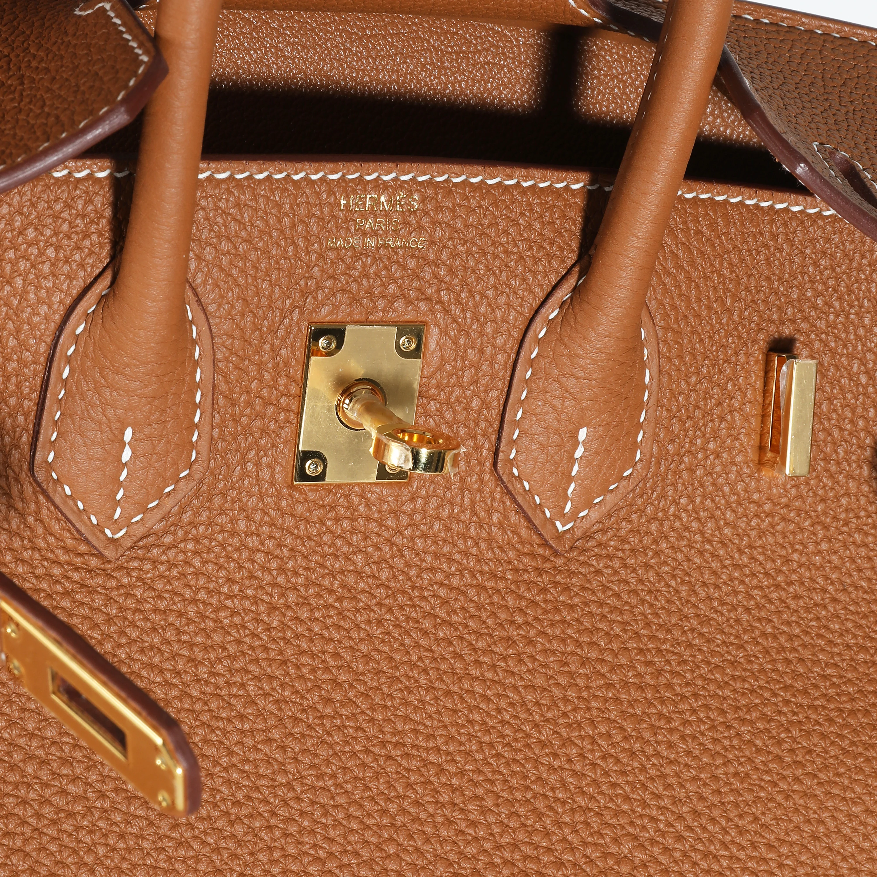 Gold Togo Birkin 25 GHW - Image 8