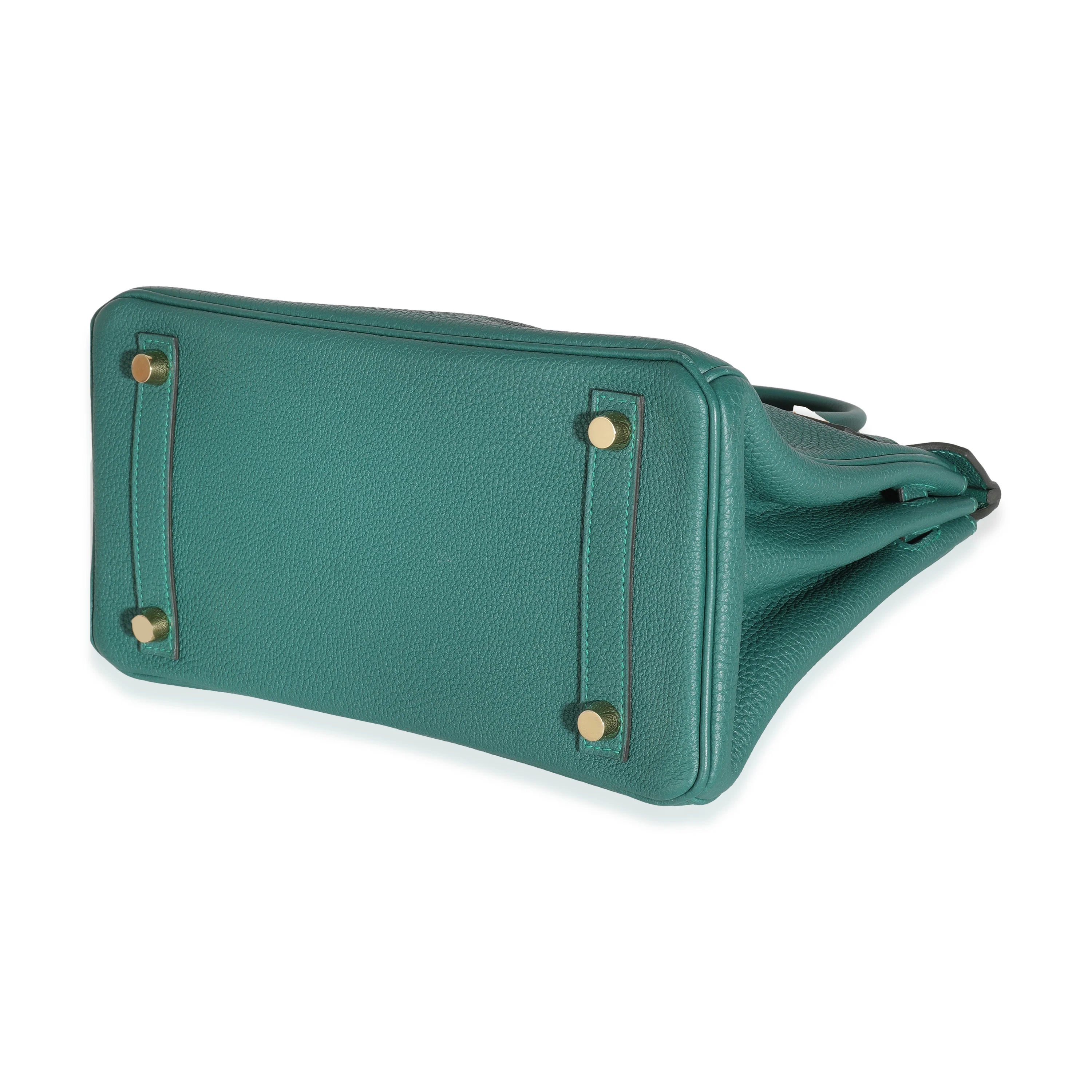 Malachite Togo Birkin 25 GHW - Image 7