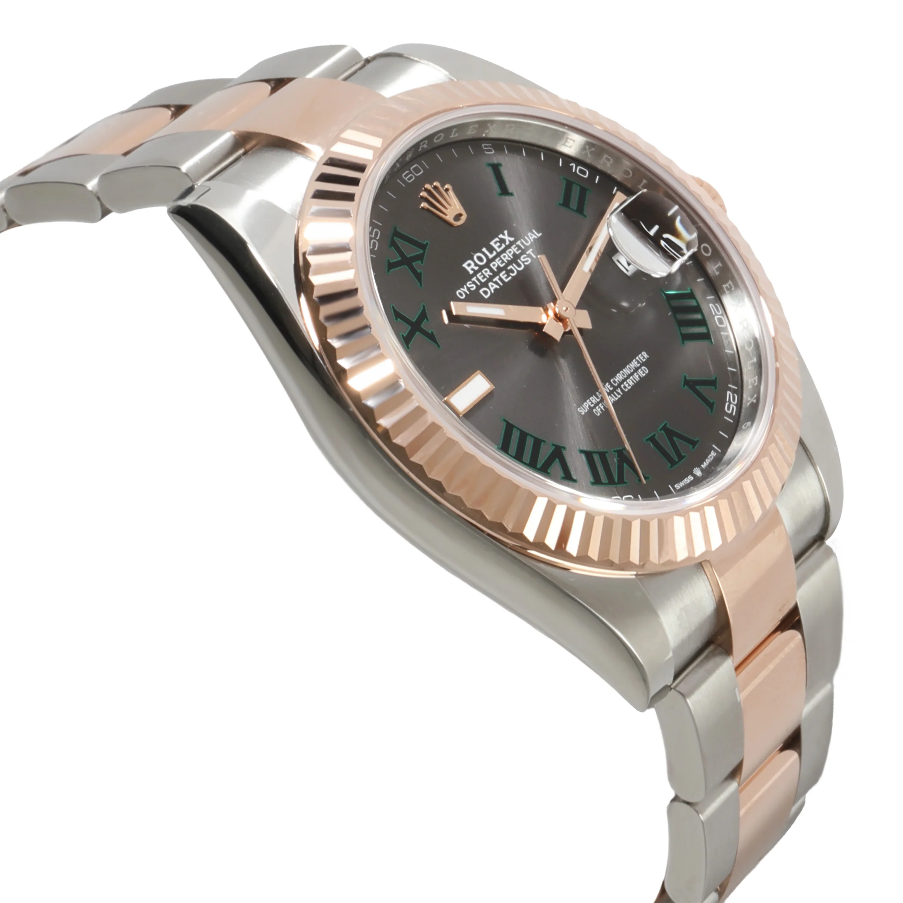 126331 Datejust 41 Wimbledon Mens Watch in Stainless Steel and Rose Gold - Image 2