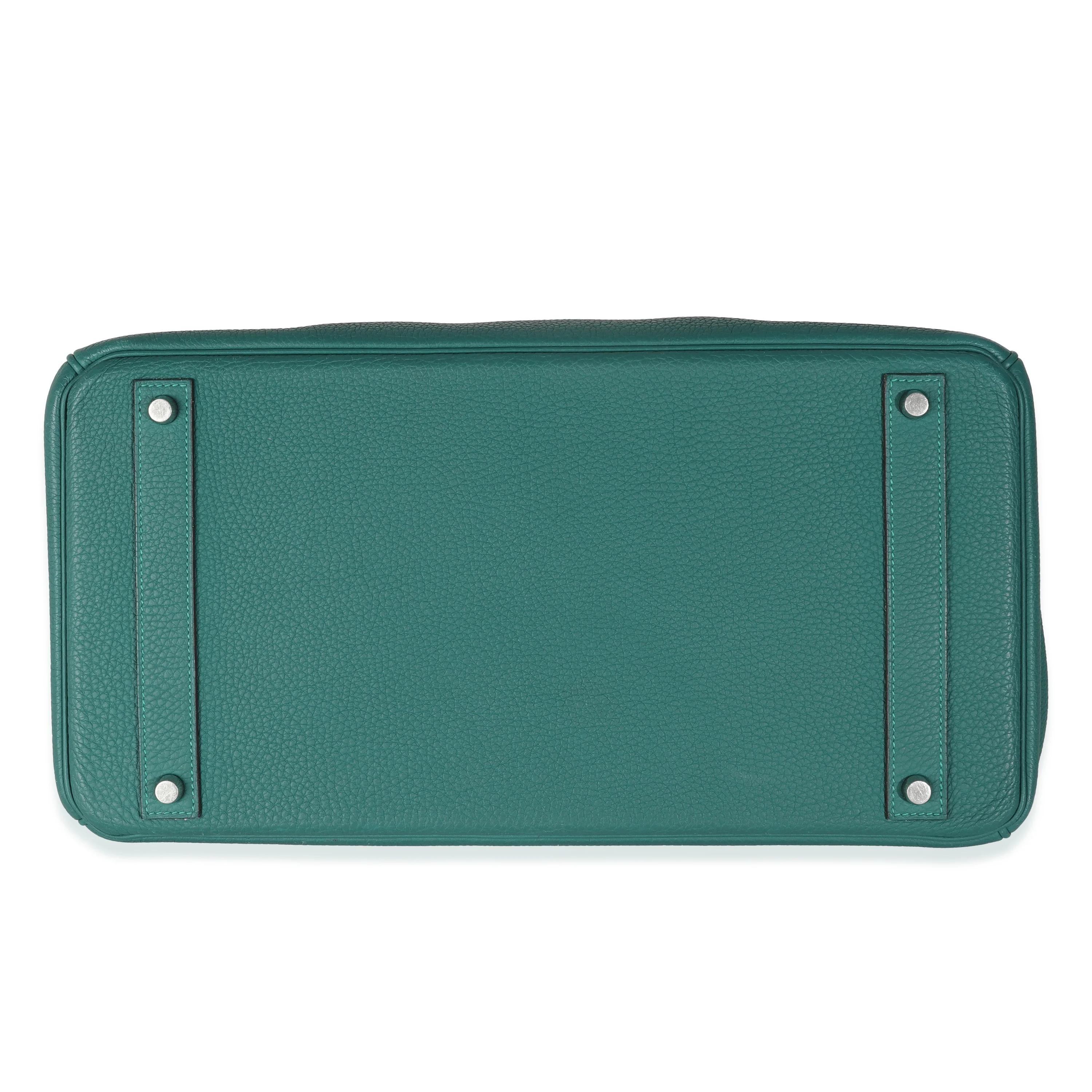 Malachite Togo Birkin 40 PHW - Image 4