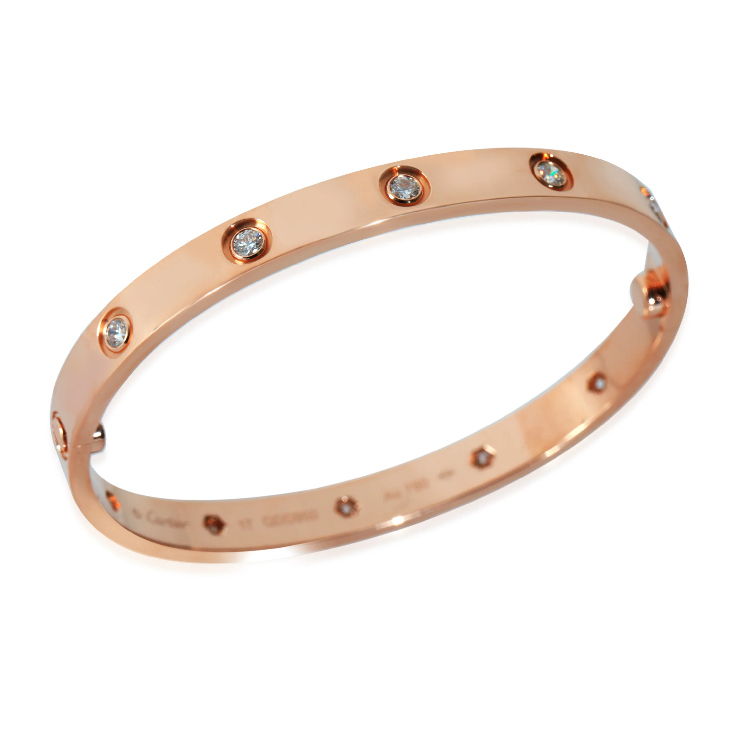 Love Bracelet, Diamonds (Rose Gold) - Image 3