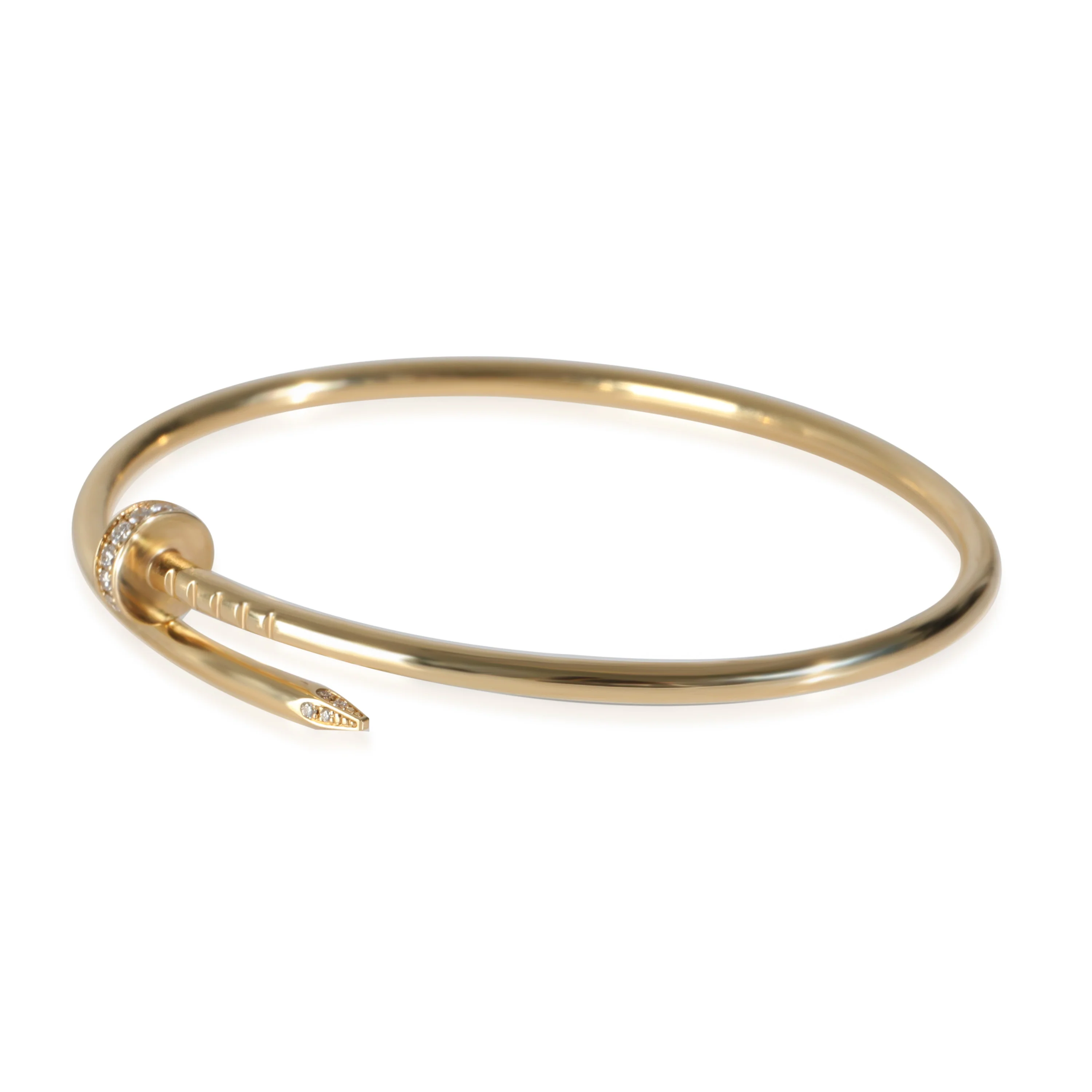 Juste Un Clou Bracelet, Small Model, Diamonds (Yellow Gold) - Image 2