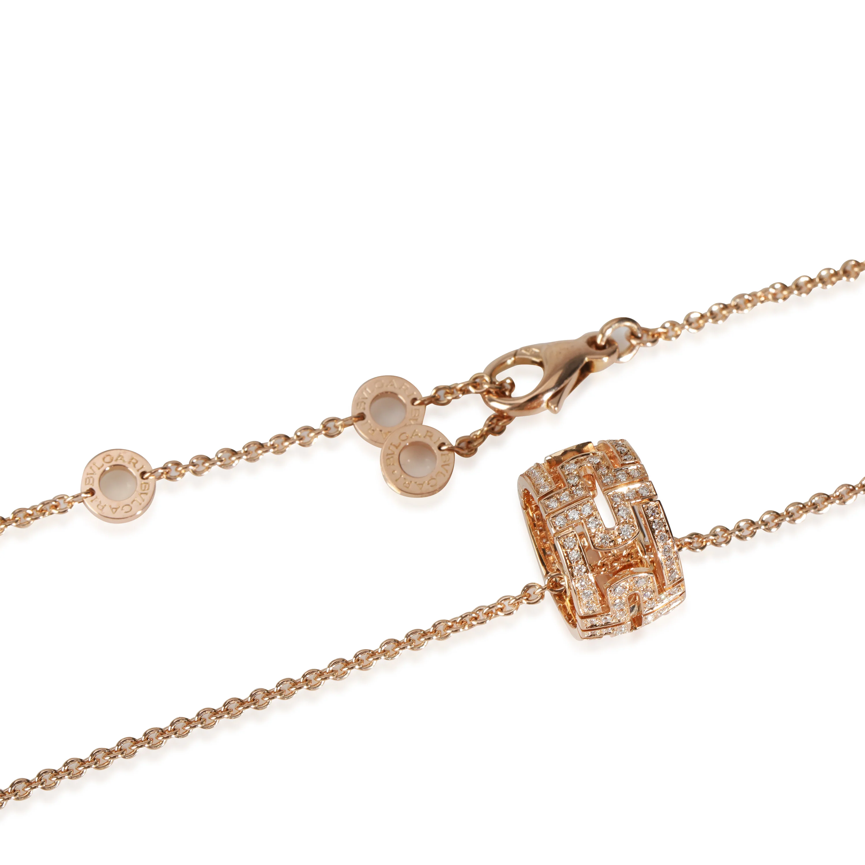 Parentesi Pendant in 18k Rose Gold 0.46 CTW - Image 4