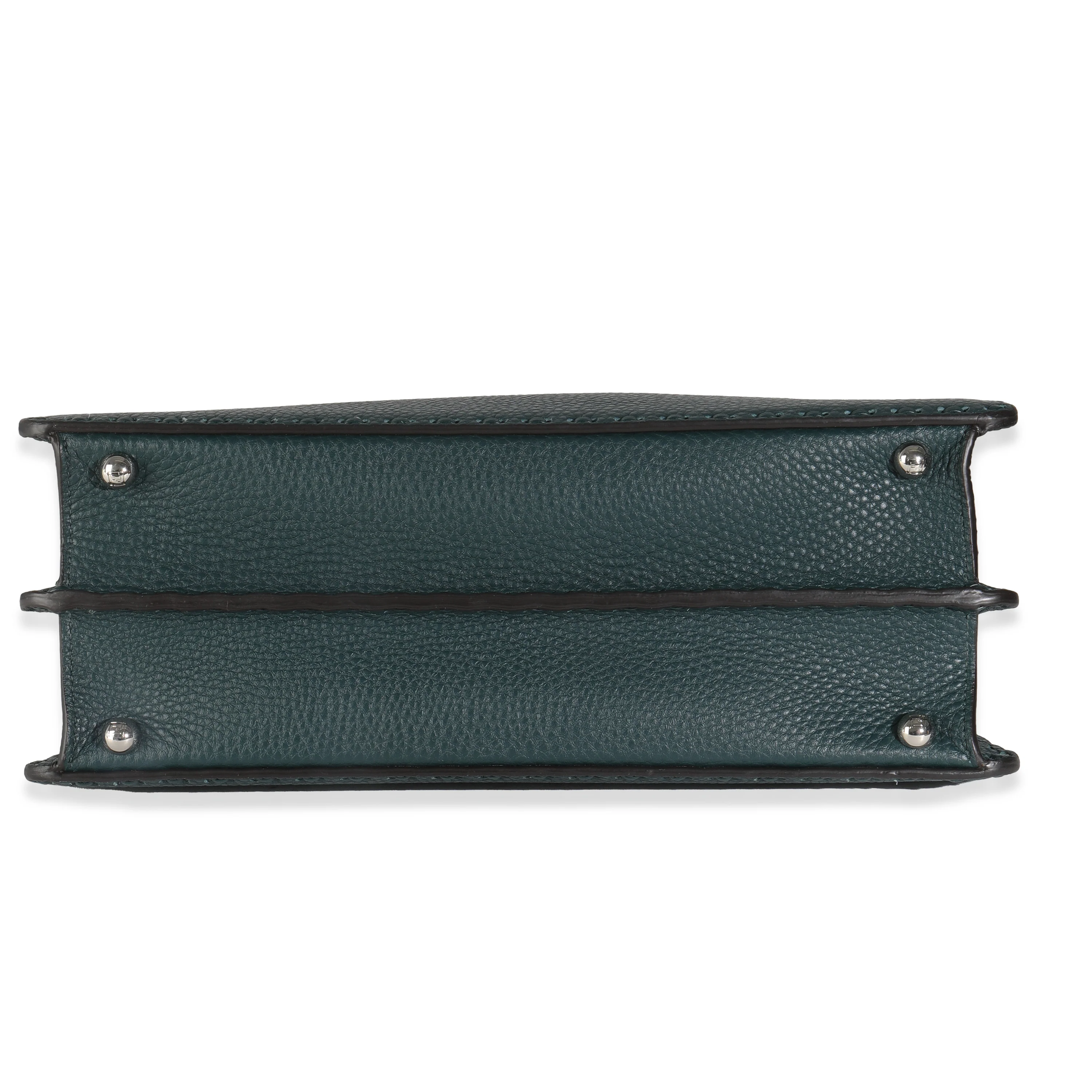 Dark Green Sellerissima Nappa Sintetica Tape Stitch Medium Peekaboo I SEE - Image 5