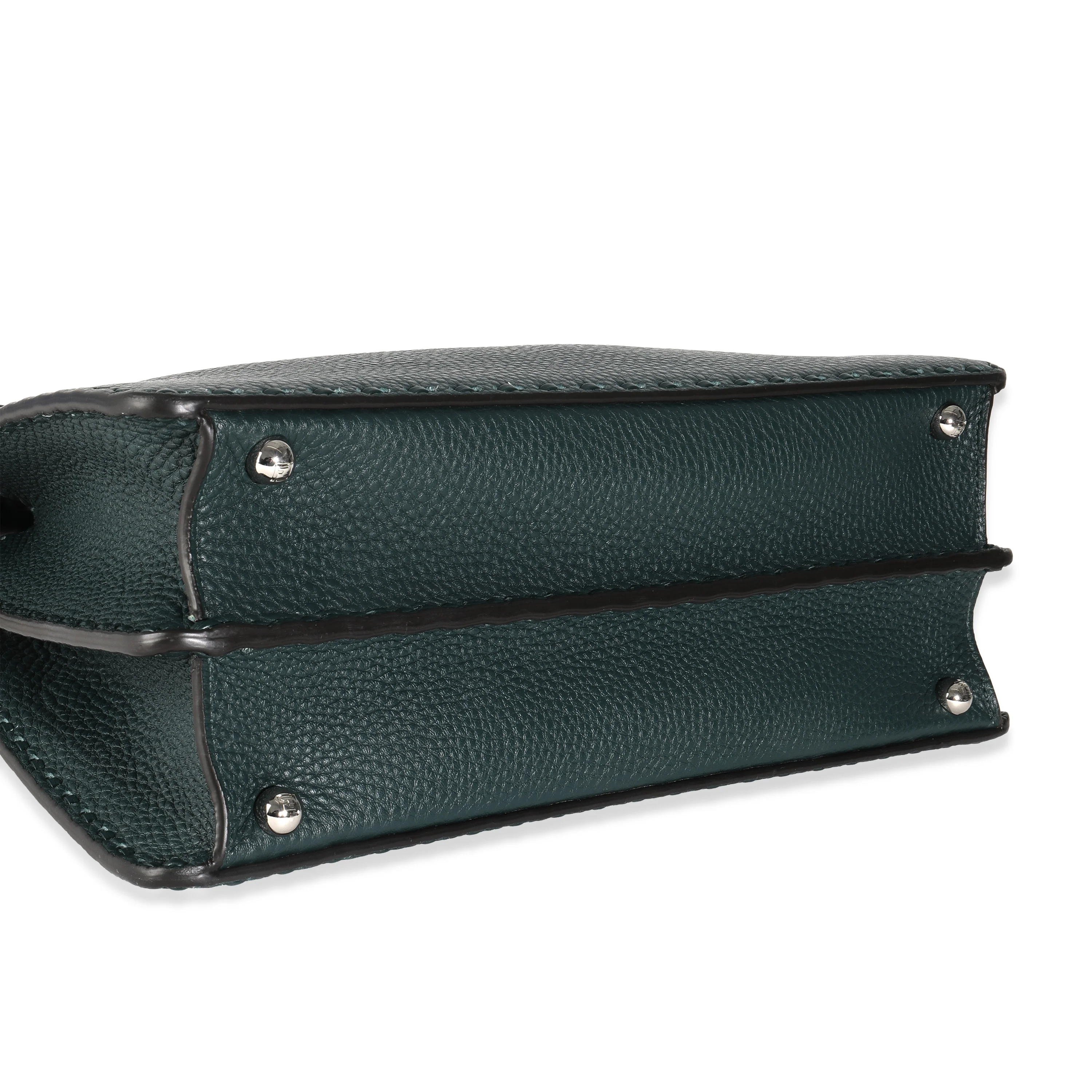Dark Green Sellerissima Nappa Sintetica Tape Stitch Medium Peekaboo I SEE - Image 6
