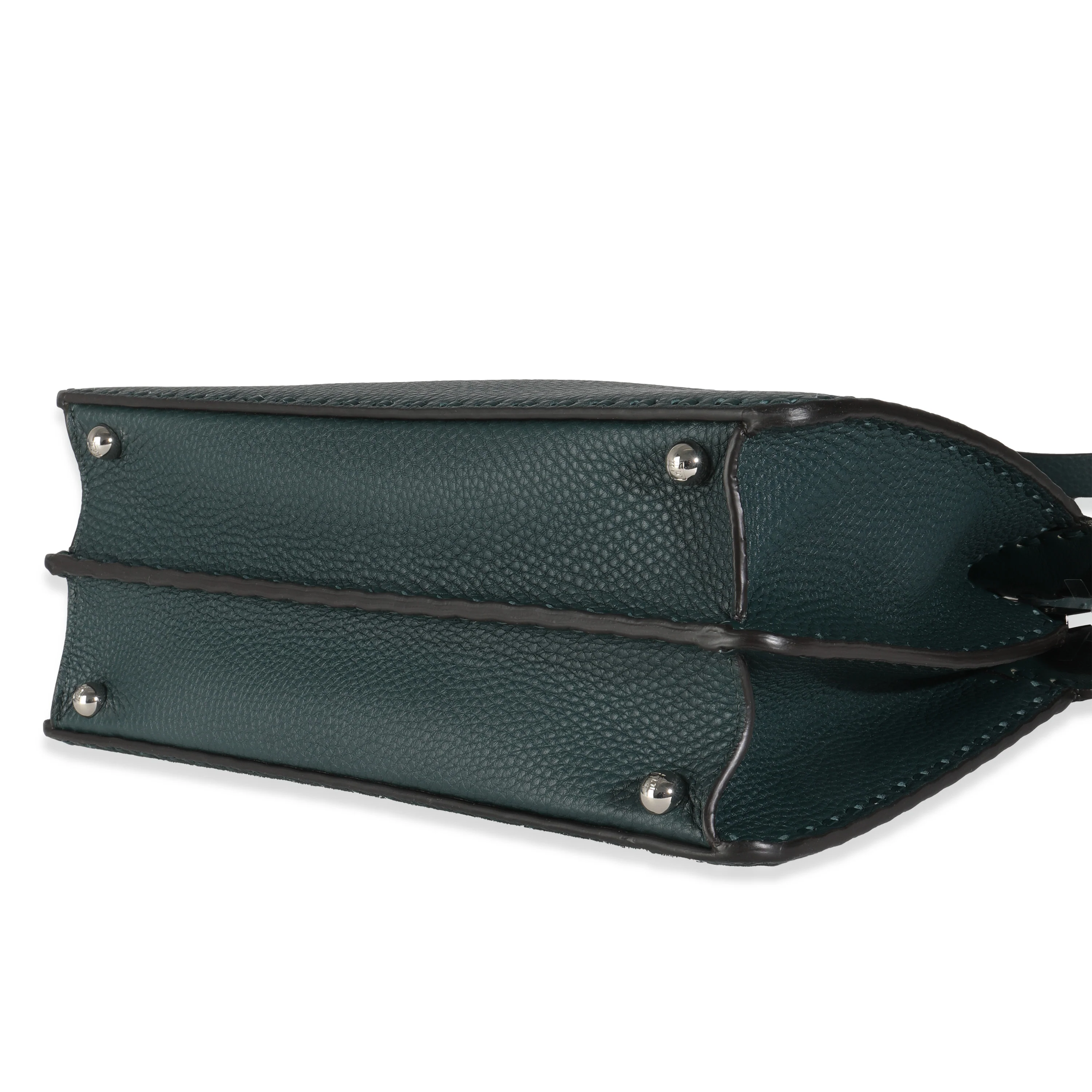 Dark Green Sellerissima Nappa Sintetica Tape Stitch Medium Peekaboo I SEE - Image 7