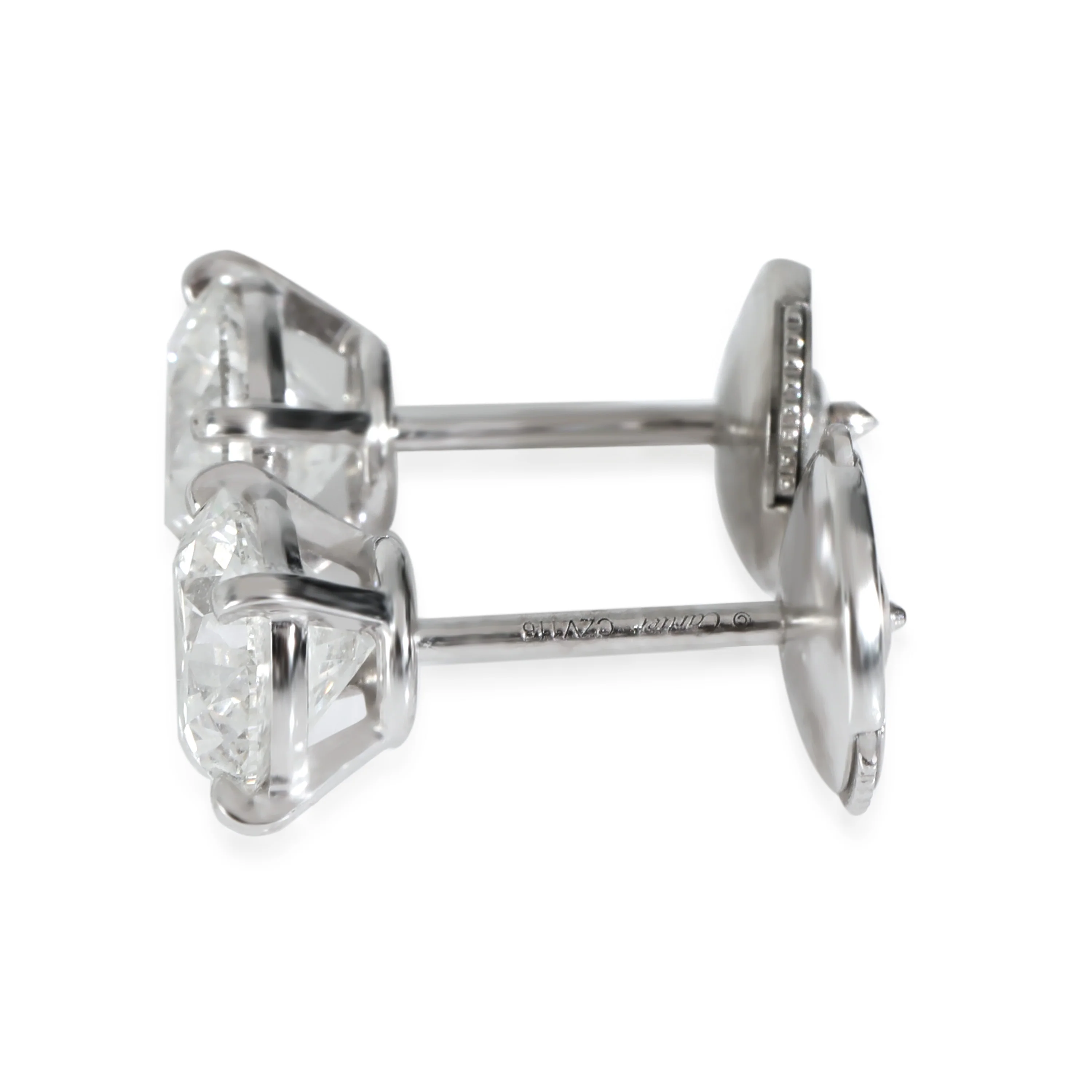 White Gold Diamond 1895 Earrings - Image 3