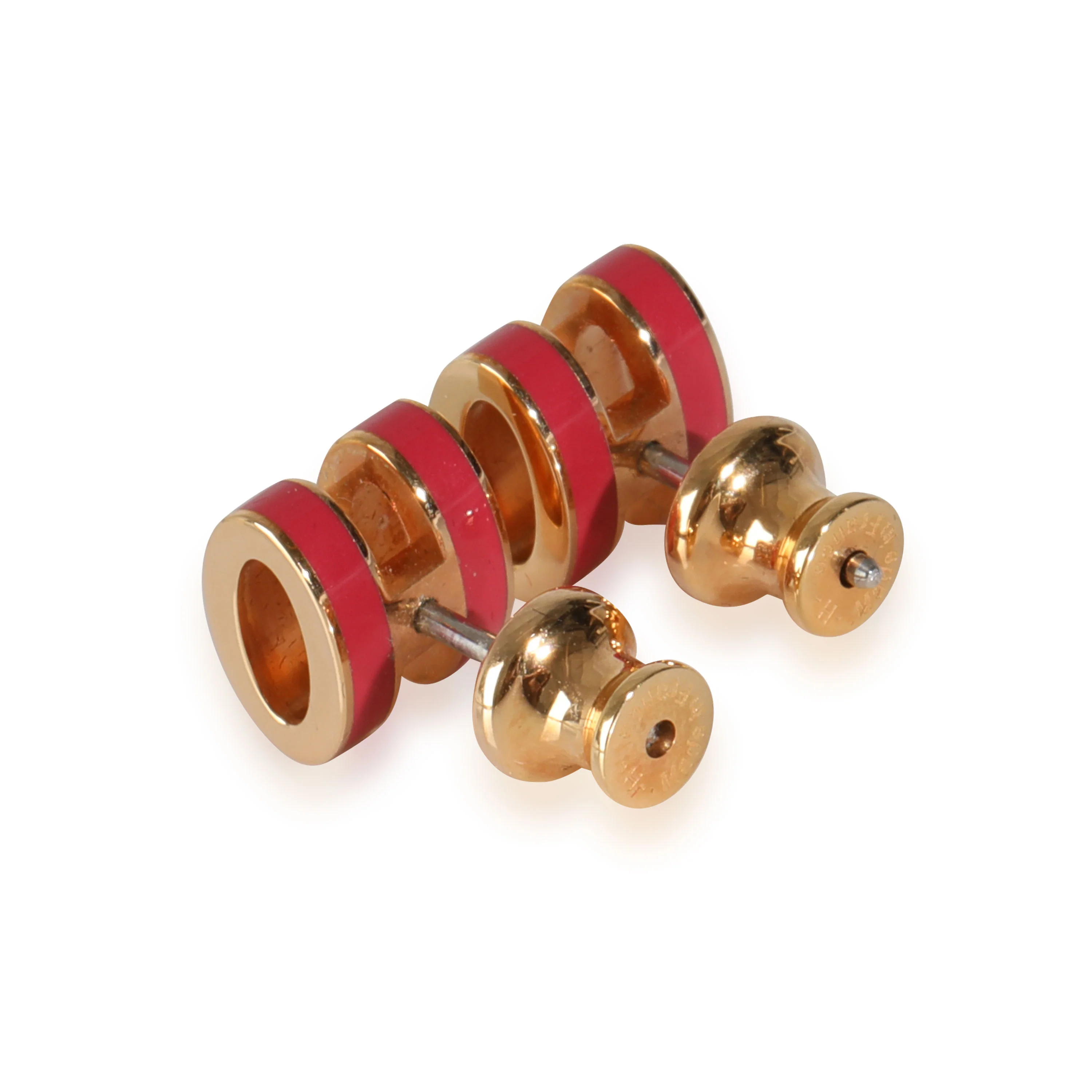Gold-Plated Mini Pop H Earrings - Image 5