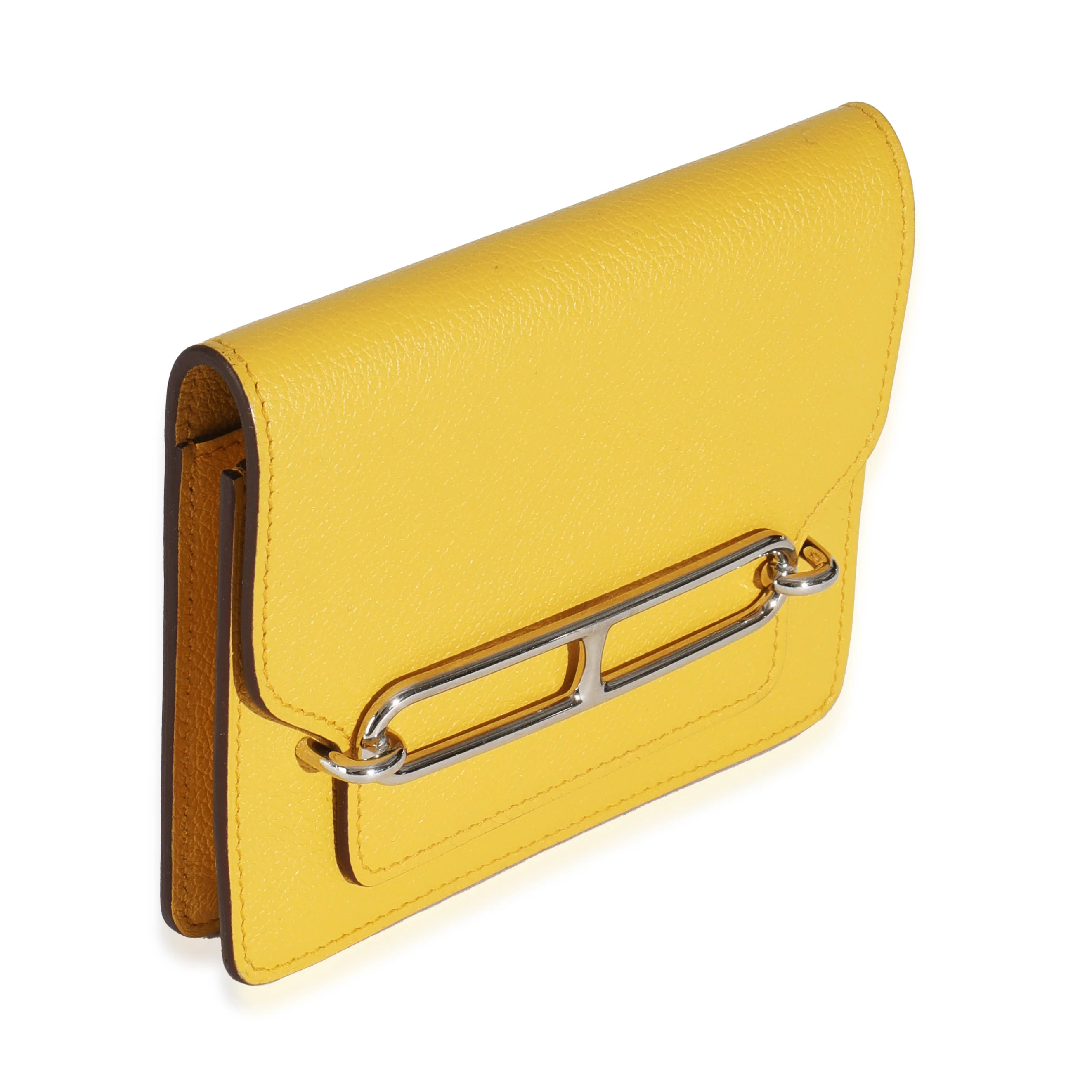 Jaune Ambre Evercolor Roulis Compact Wallet PHW - Image 3