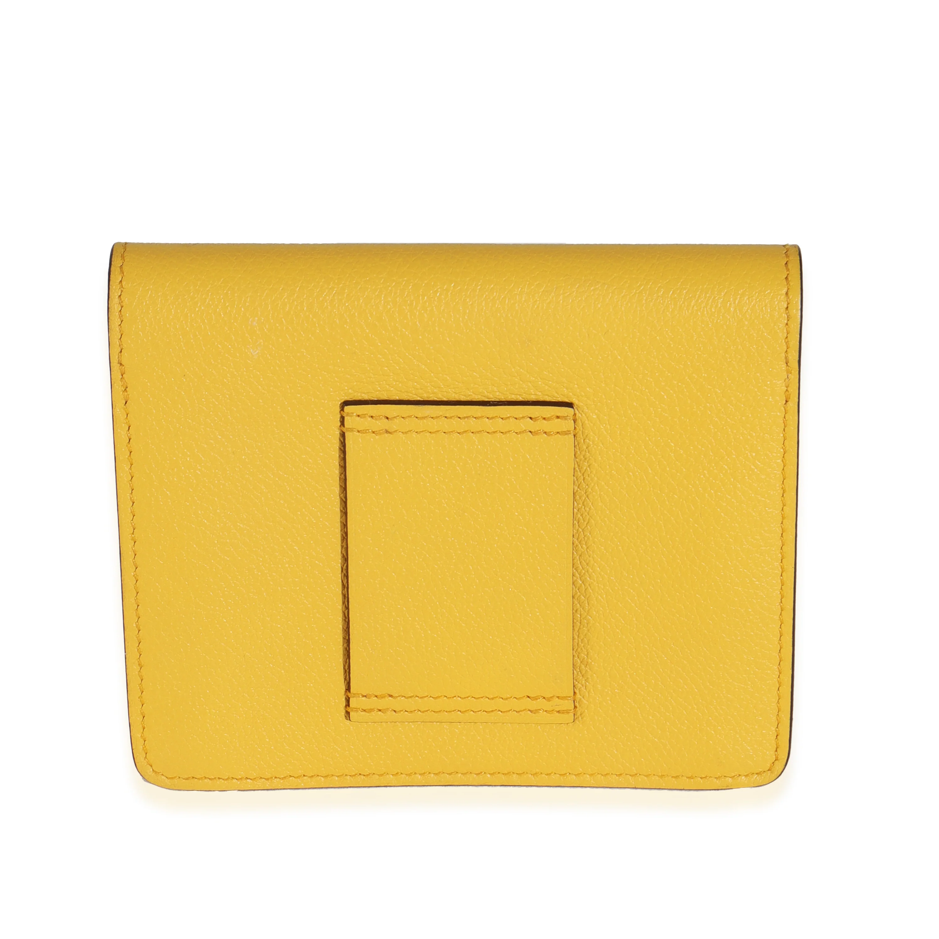 Jaune Ambre Evercolor Roulis Compact Wallet PHW - Image 4