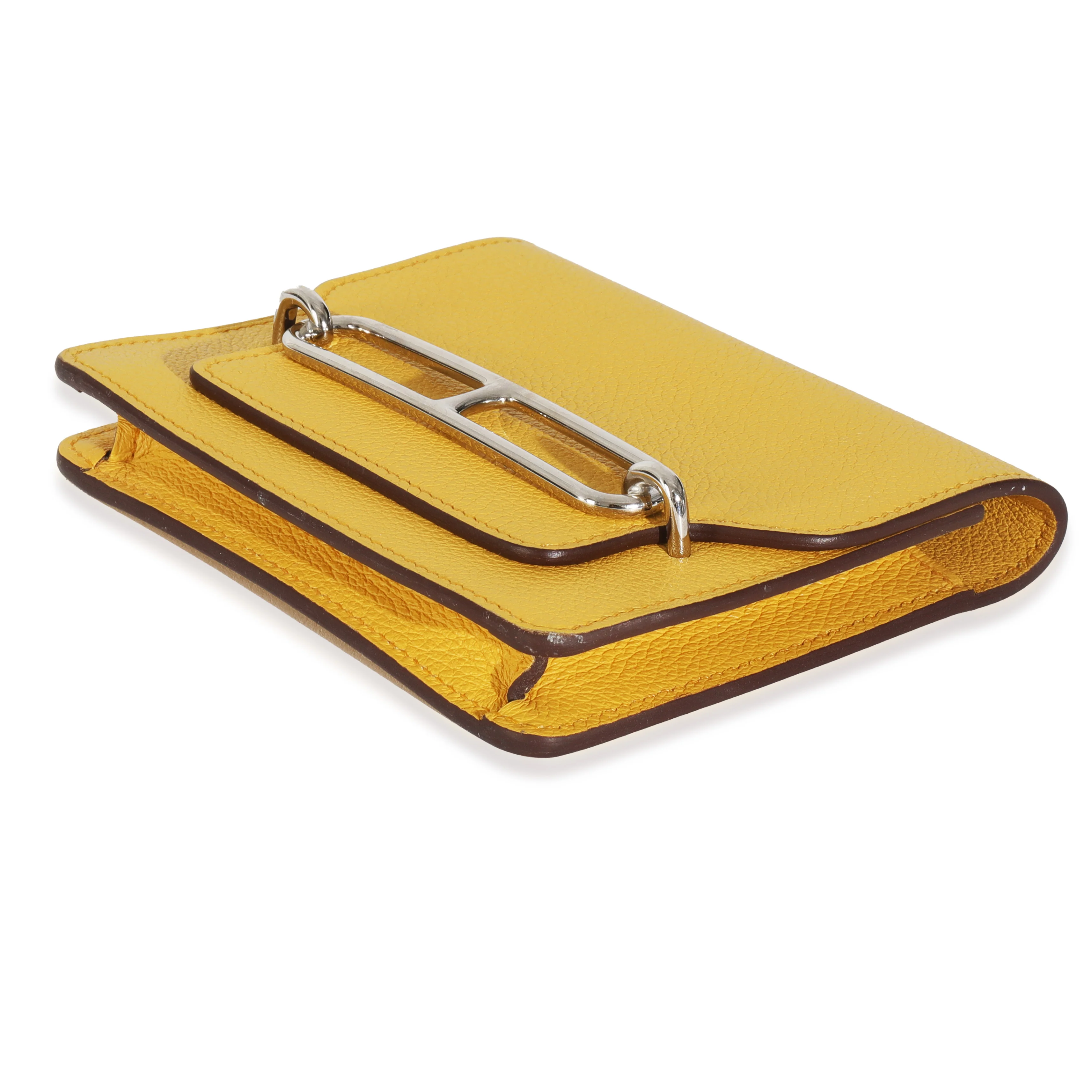 Jaune Ambre Evercolor Roulis Compact Wallet PHW - Image 7
