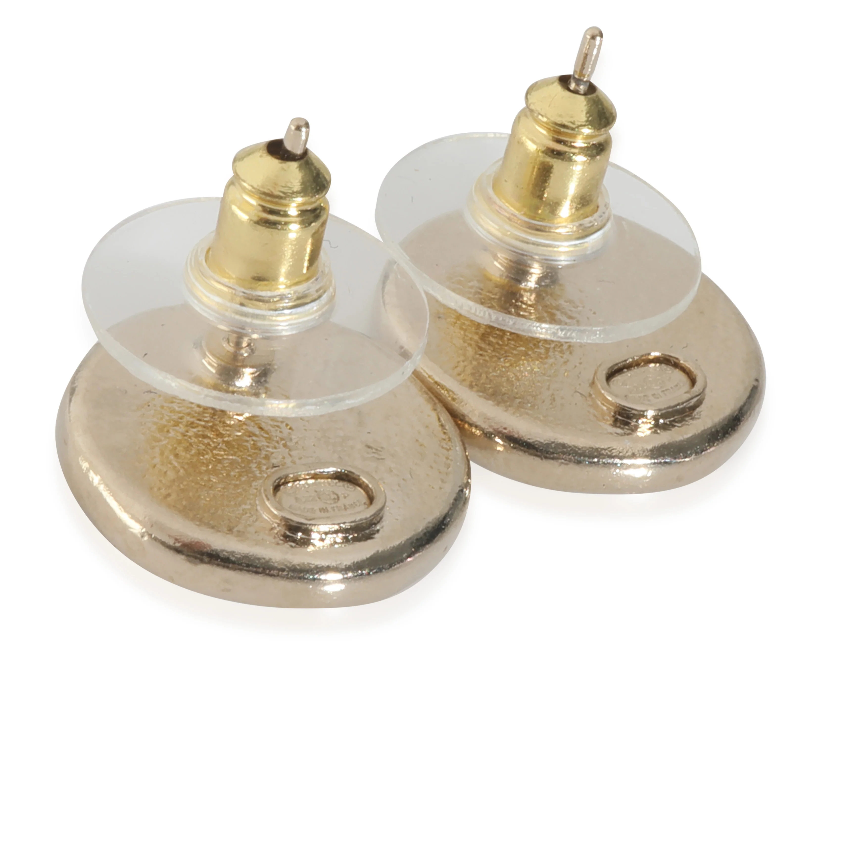 Gold-Plated  2022 CC Stud Earrings - Image 3