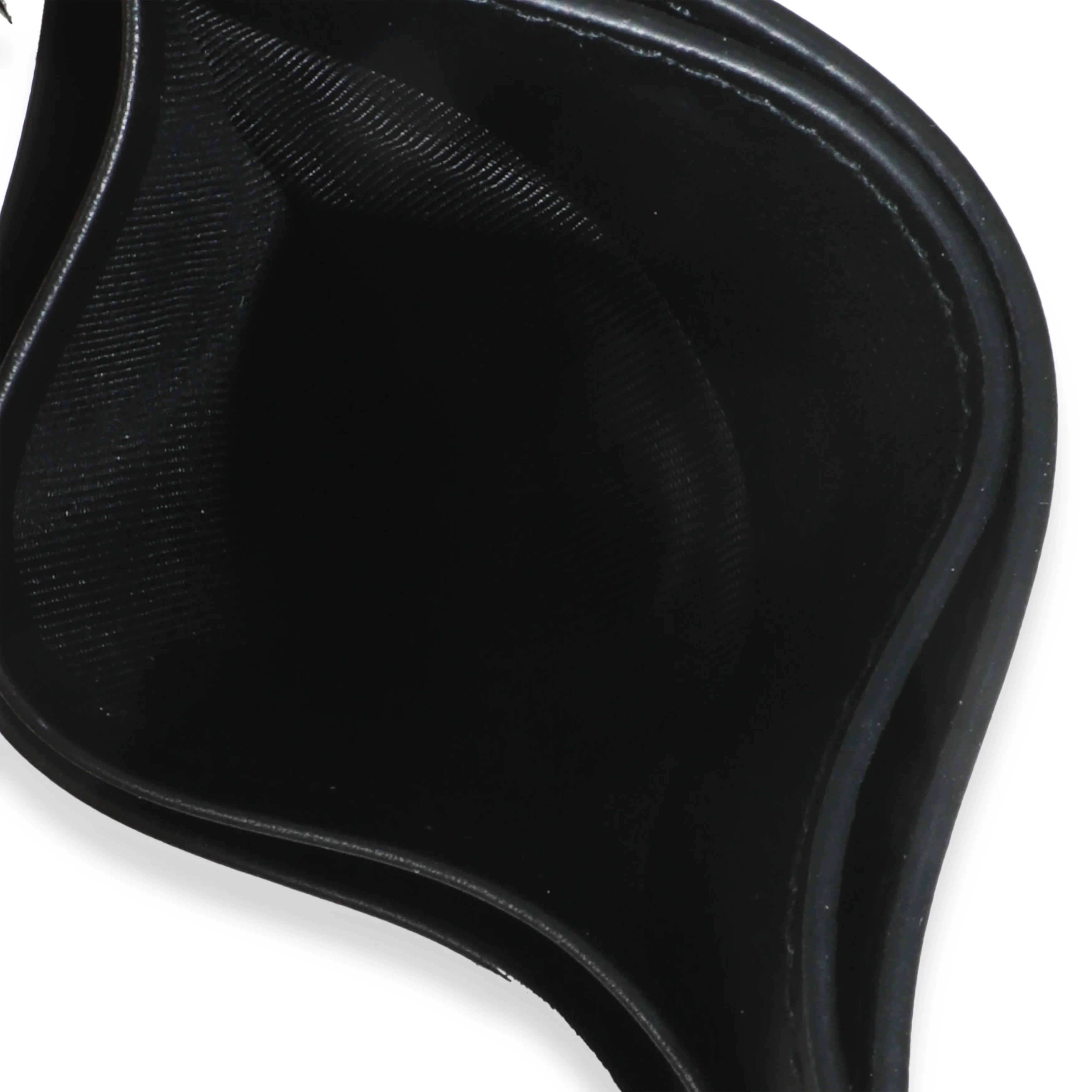 Black Leather Slim Logo Card Holder - Image 5