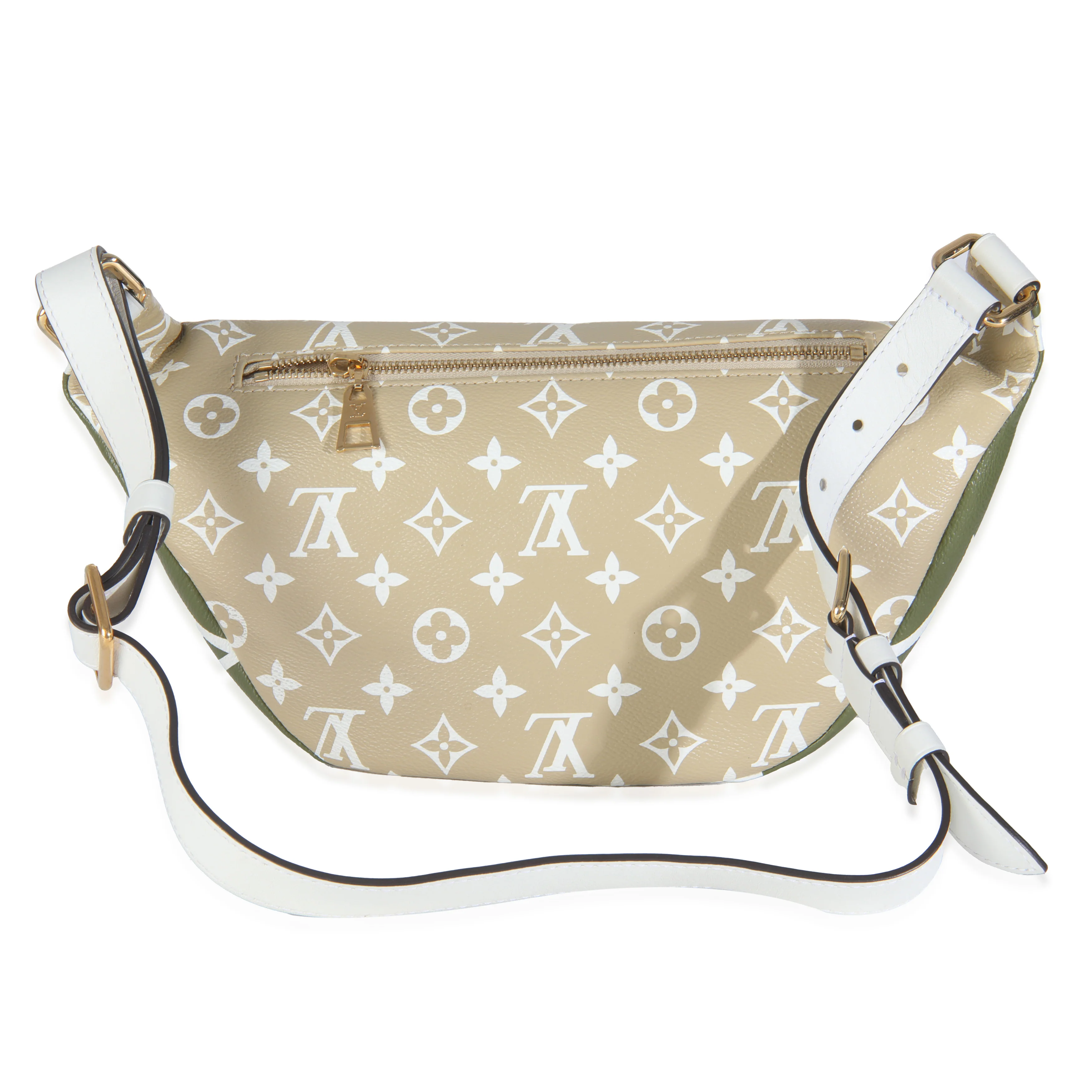 Khaki Beige Monogram Giant Canvas Bumbag - Image 4