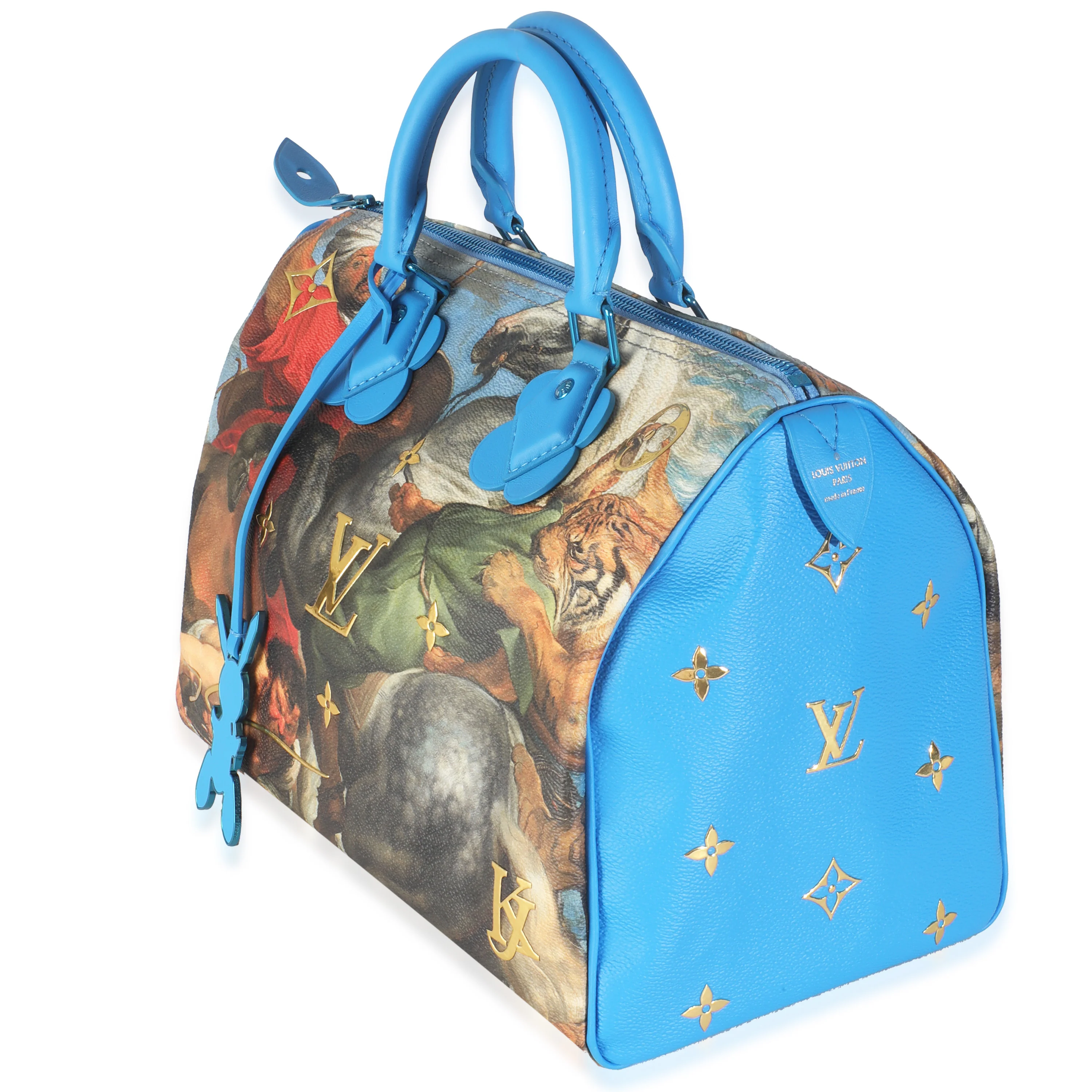 x Jeff Koons Multicolor Canvas Masters Collection Rubens Speedy 3 - Image 2