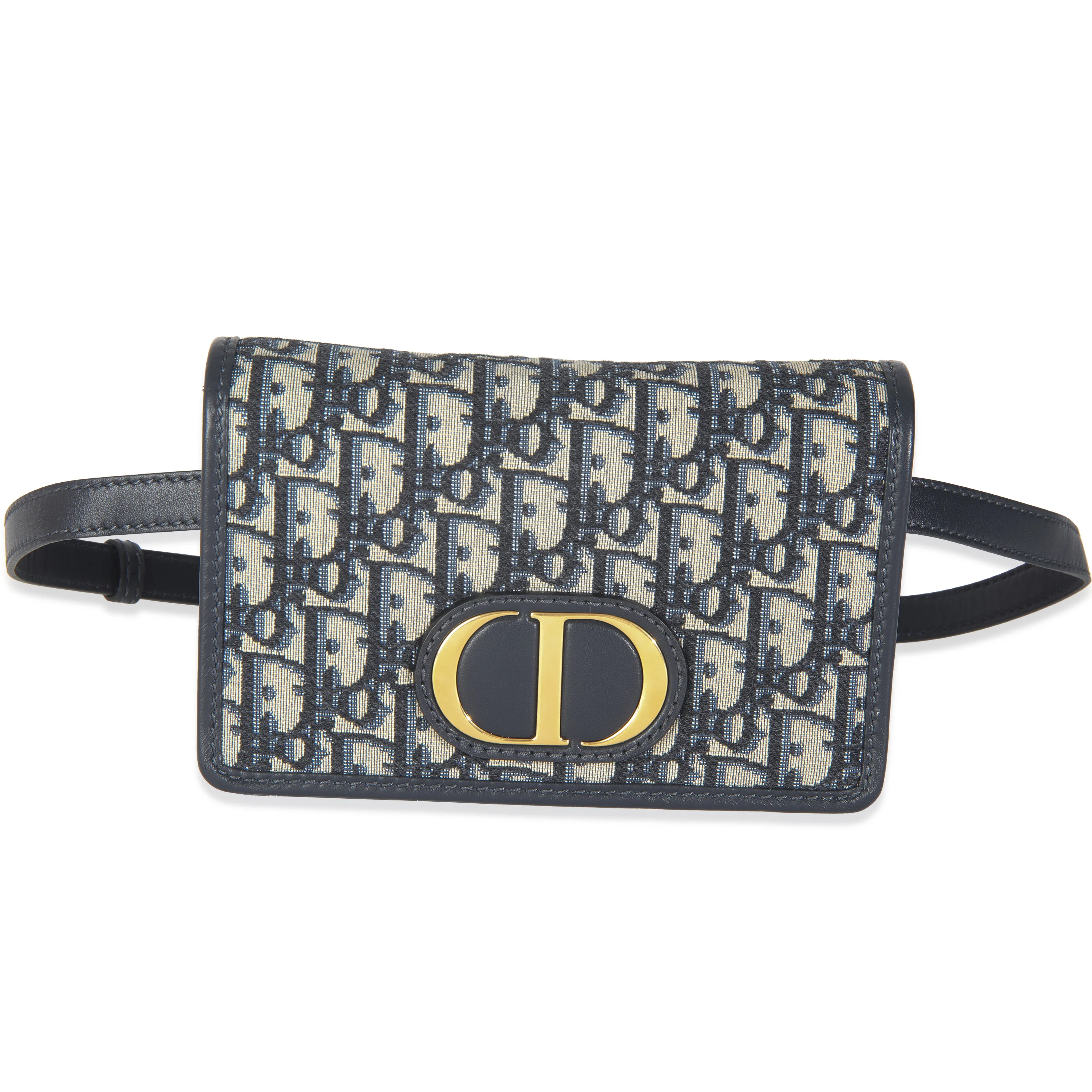 Blue Oblique Jacquard 30 Montaigne 2-in-1 Pouch