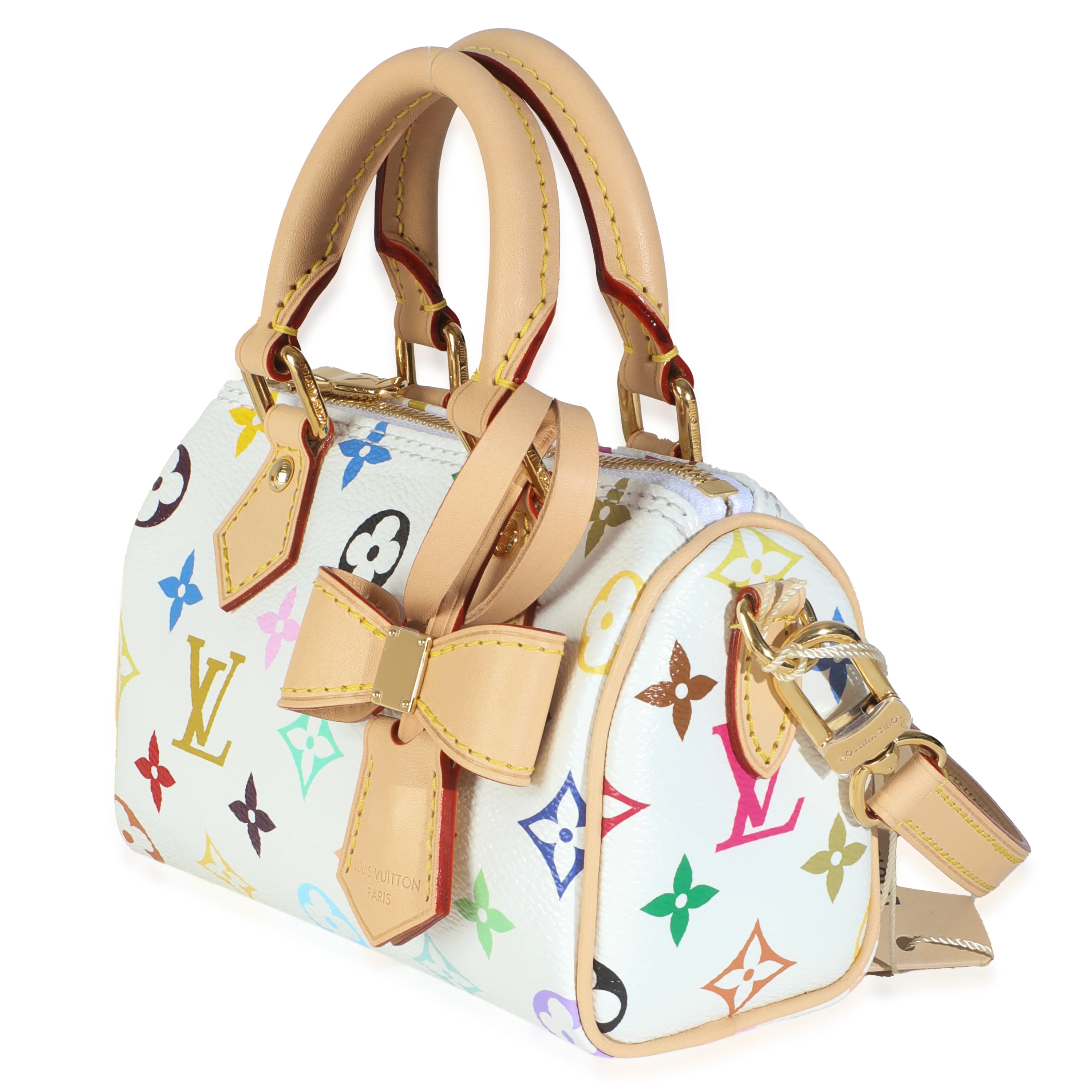 x TM White Monogram Multicolor Nano Speedy NM - Image 2