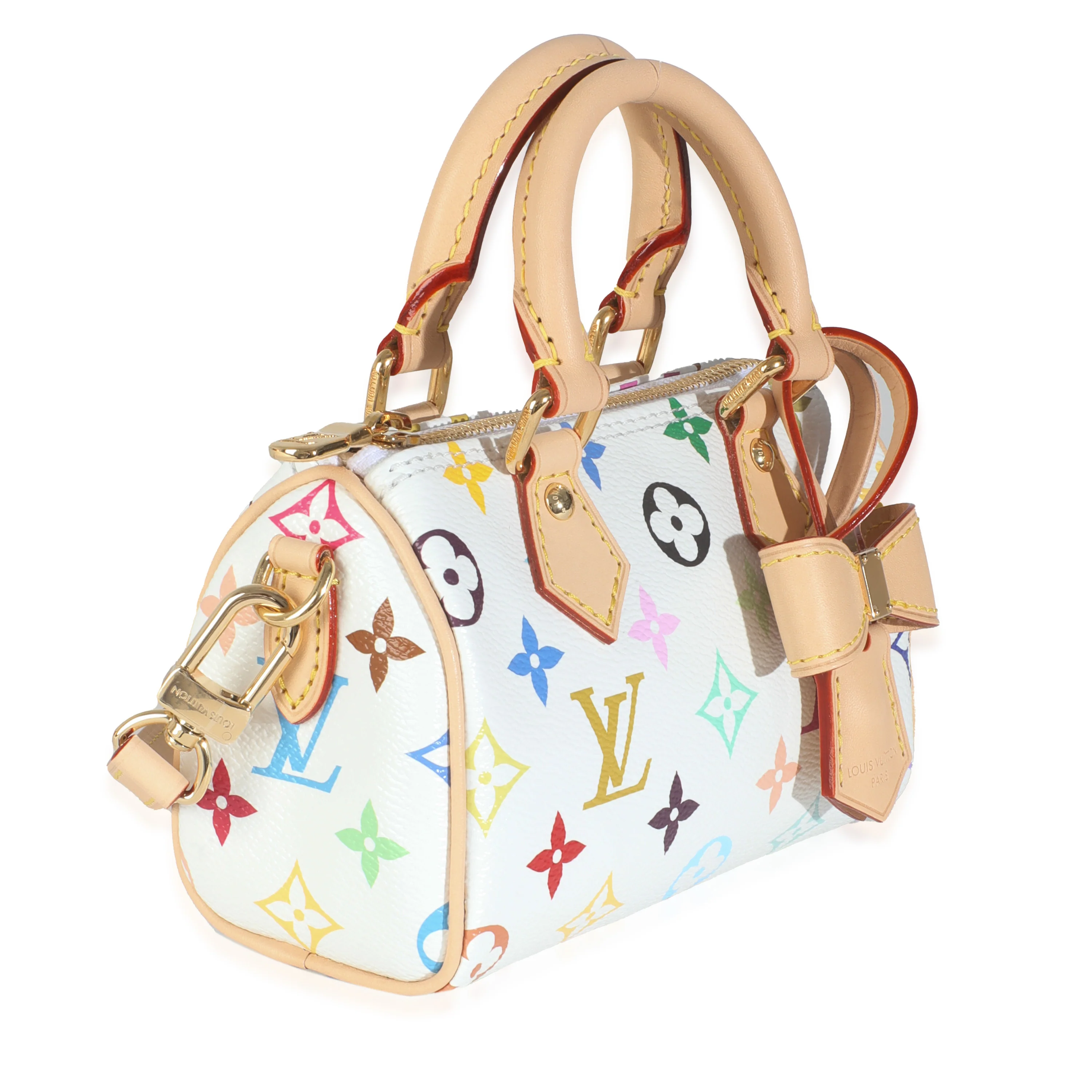 x TM White Monogram Multicolor Nano Speedy NM - Image 3