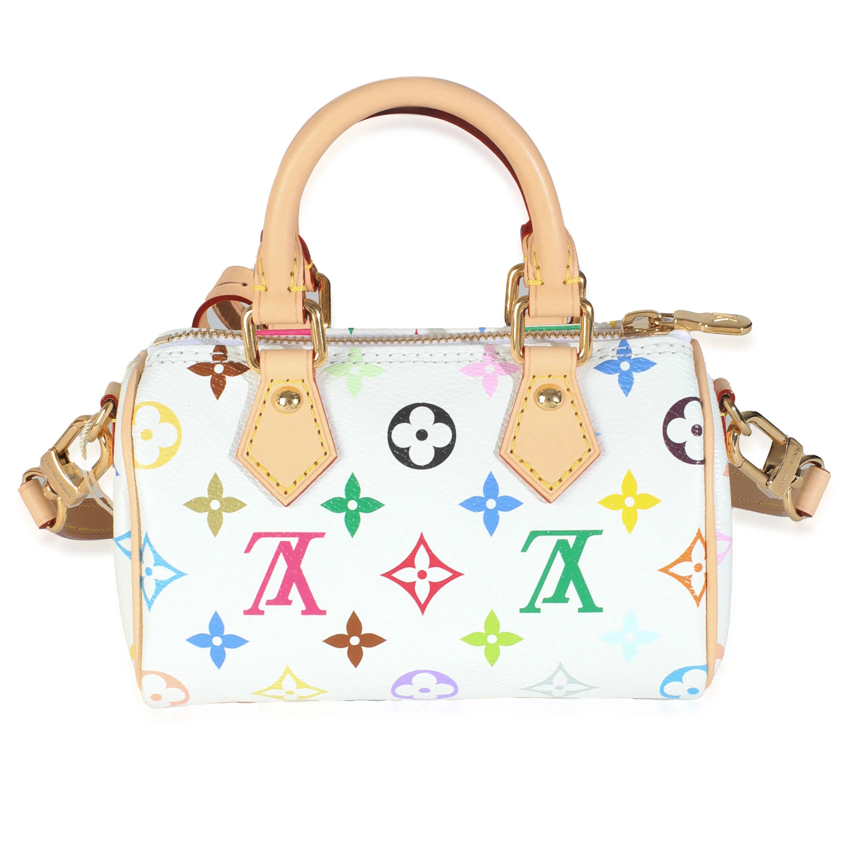 x TM White Monogram Multicolor Nano Speedy NM - Image 4